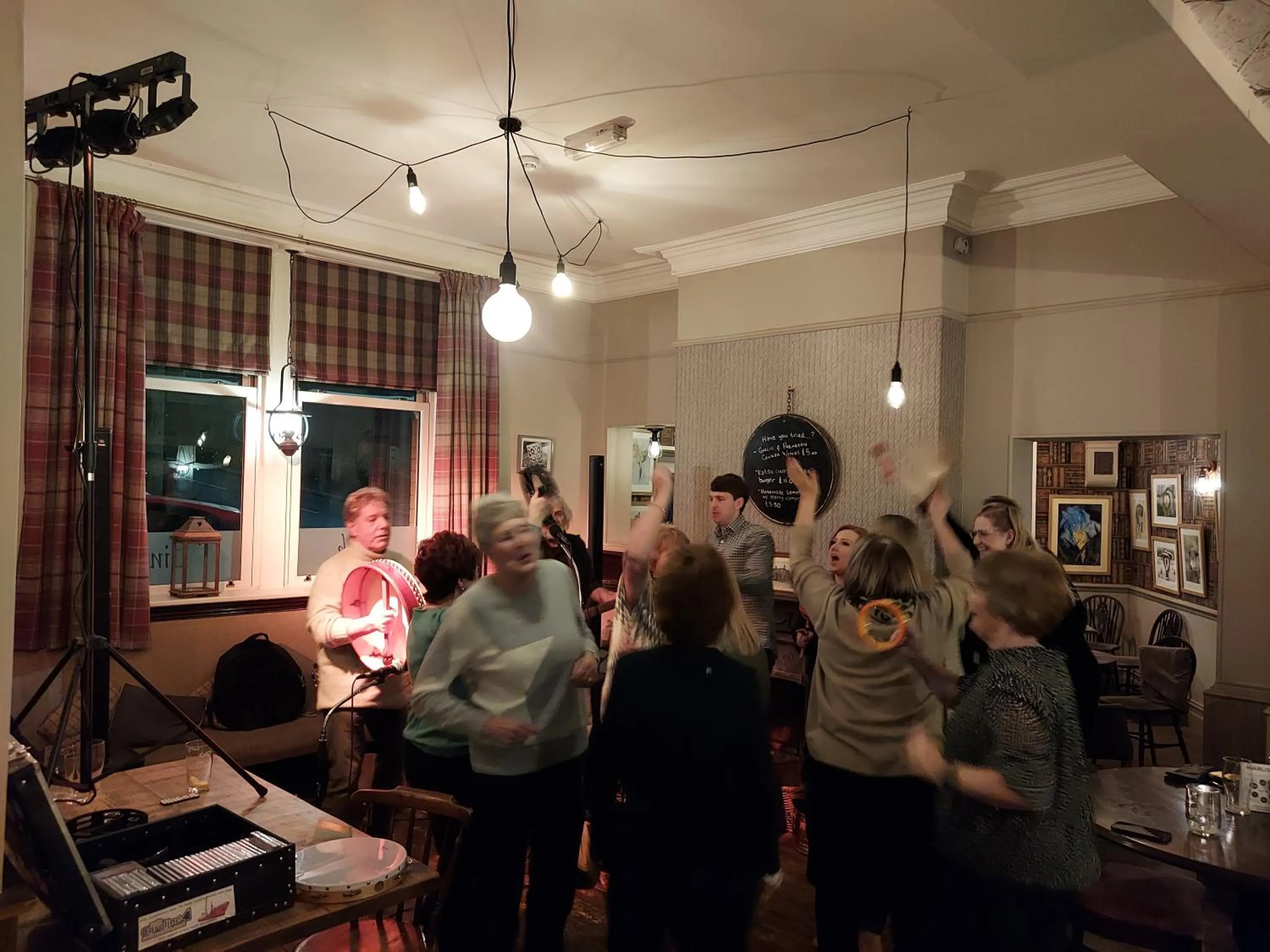 People in Trawden Arms Community Owned Pub