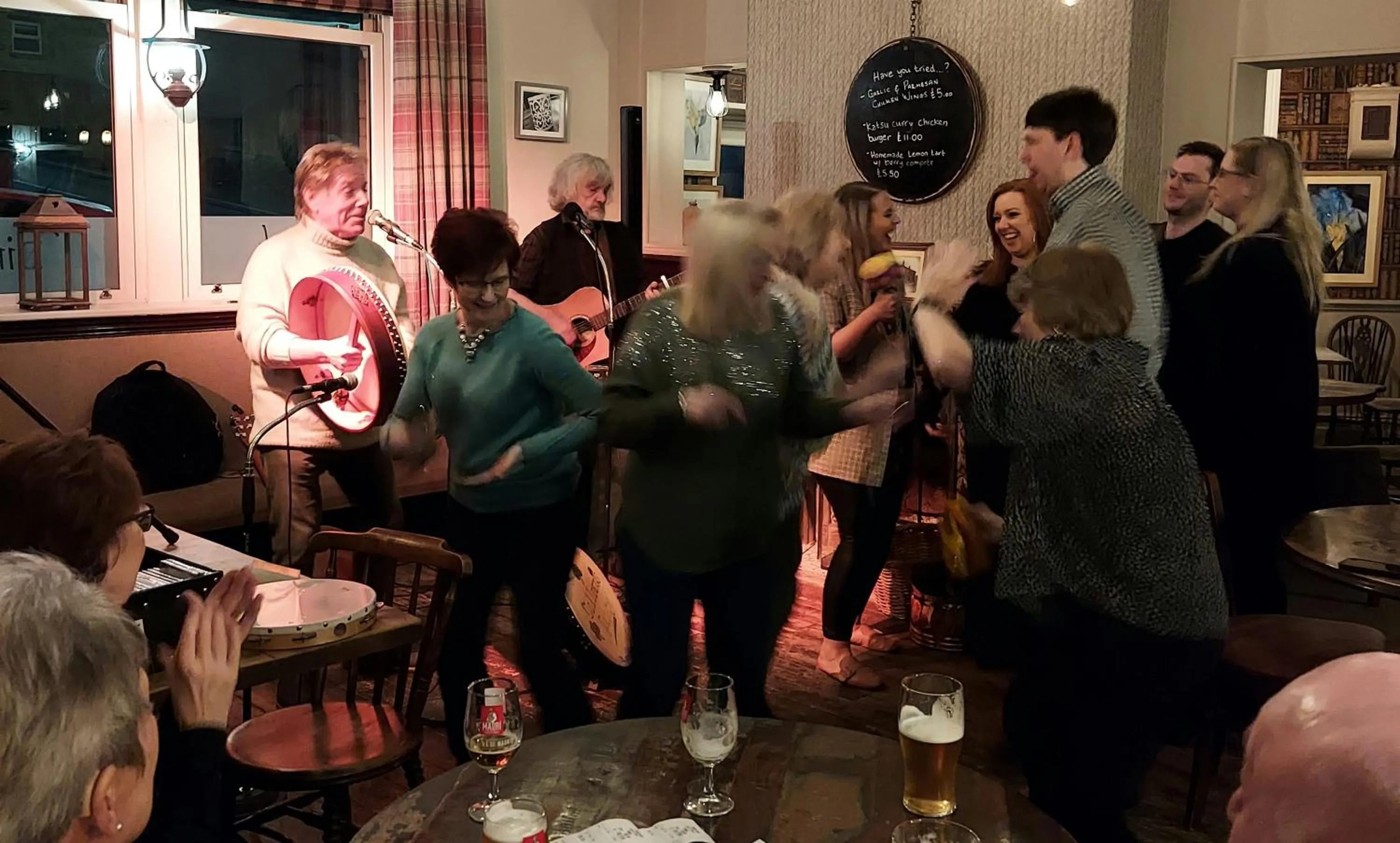People in Trawden Arms Community Owned Pub