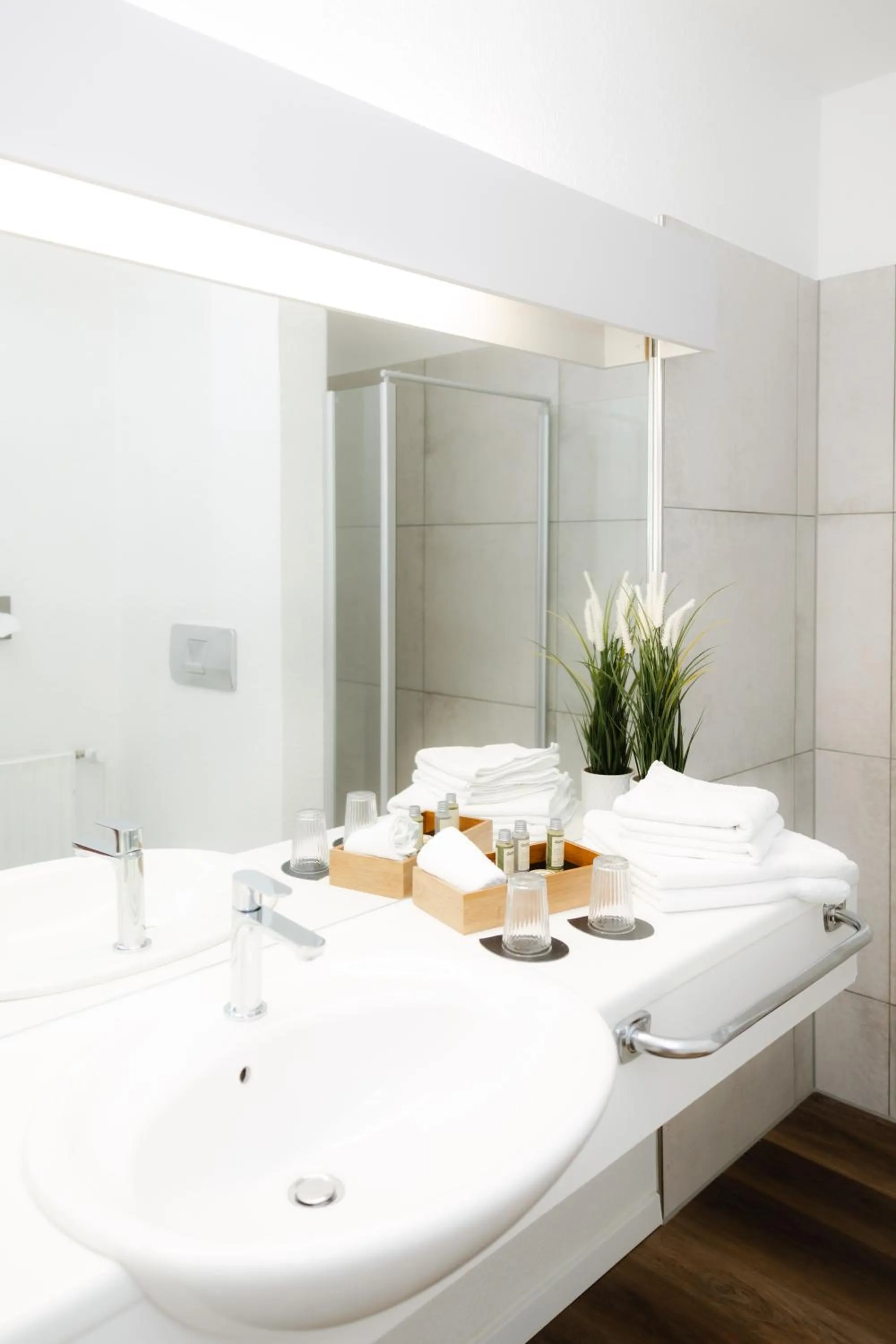 Bathroom, Bed in Fährhaus Kollmar