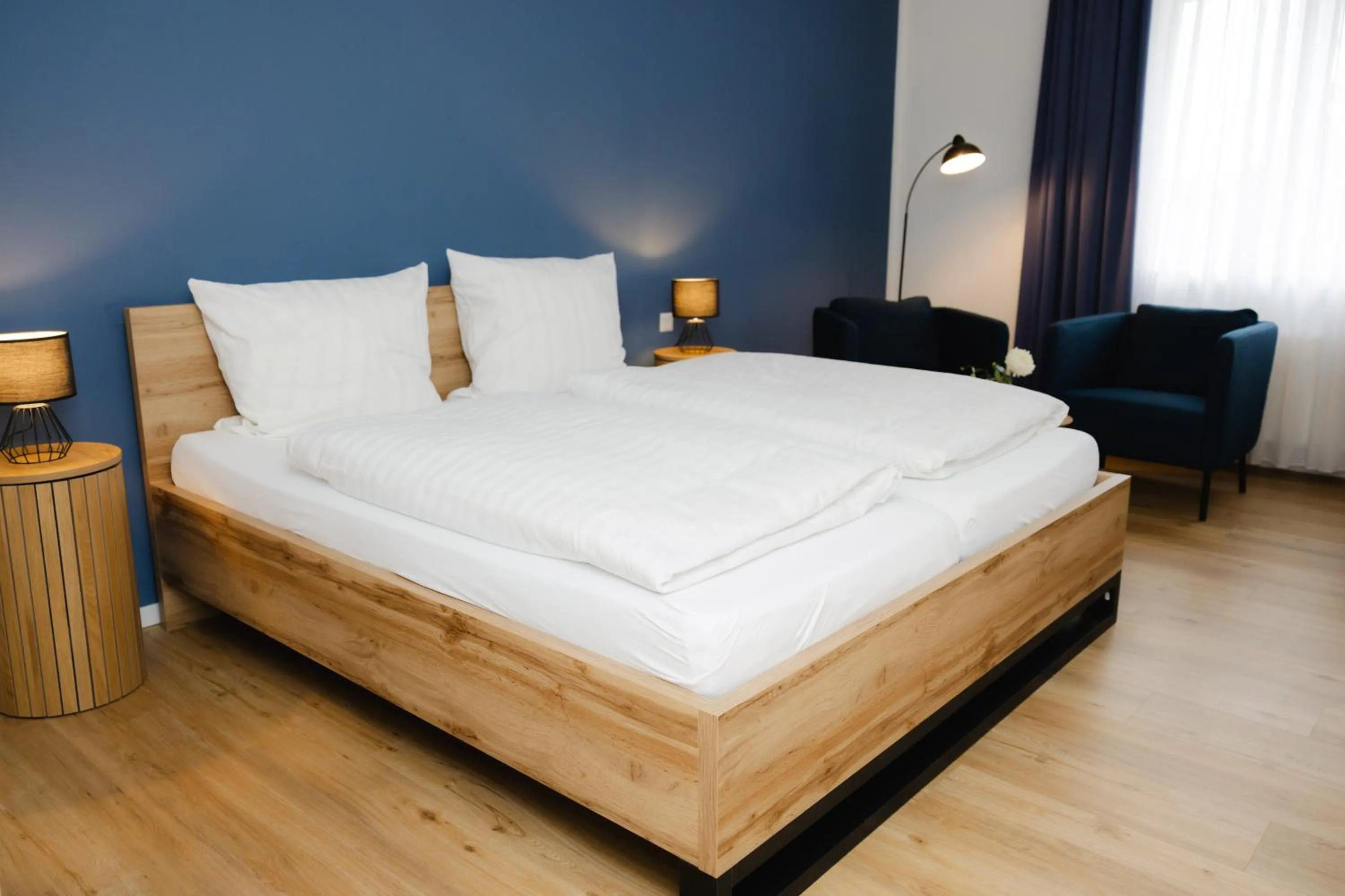 Photo of the whole room, Bed in Fährhaus Kollmar