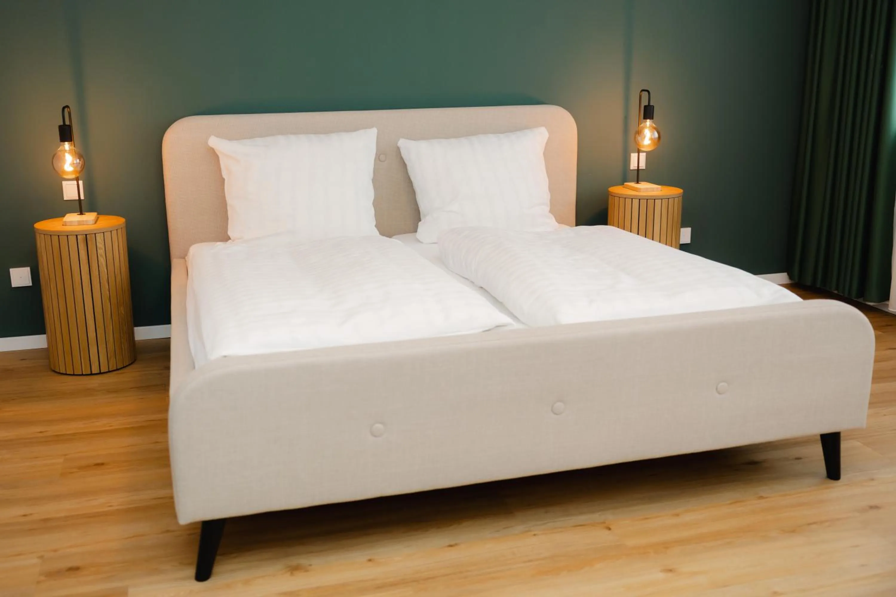 Photo of the whole room, Bed in Fährhaus Kollmar