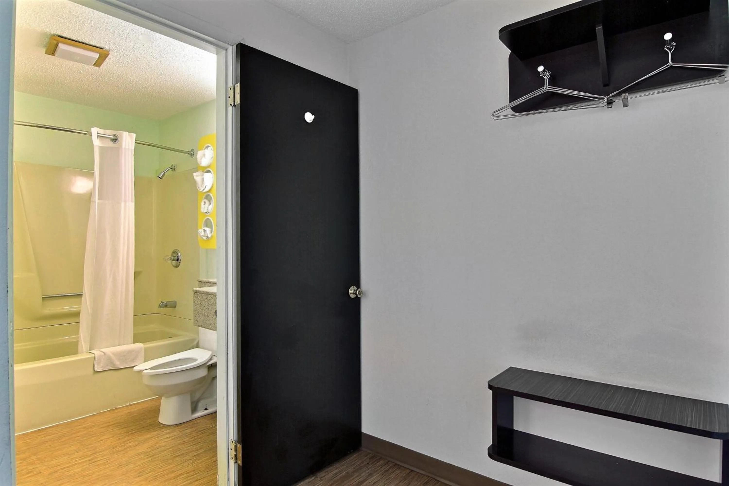 Bathroom in Motel 6-Gilman, IL