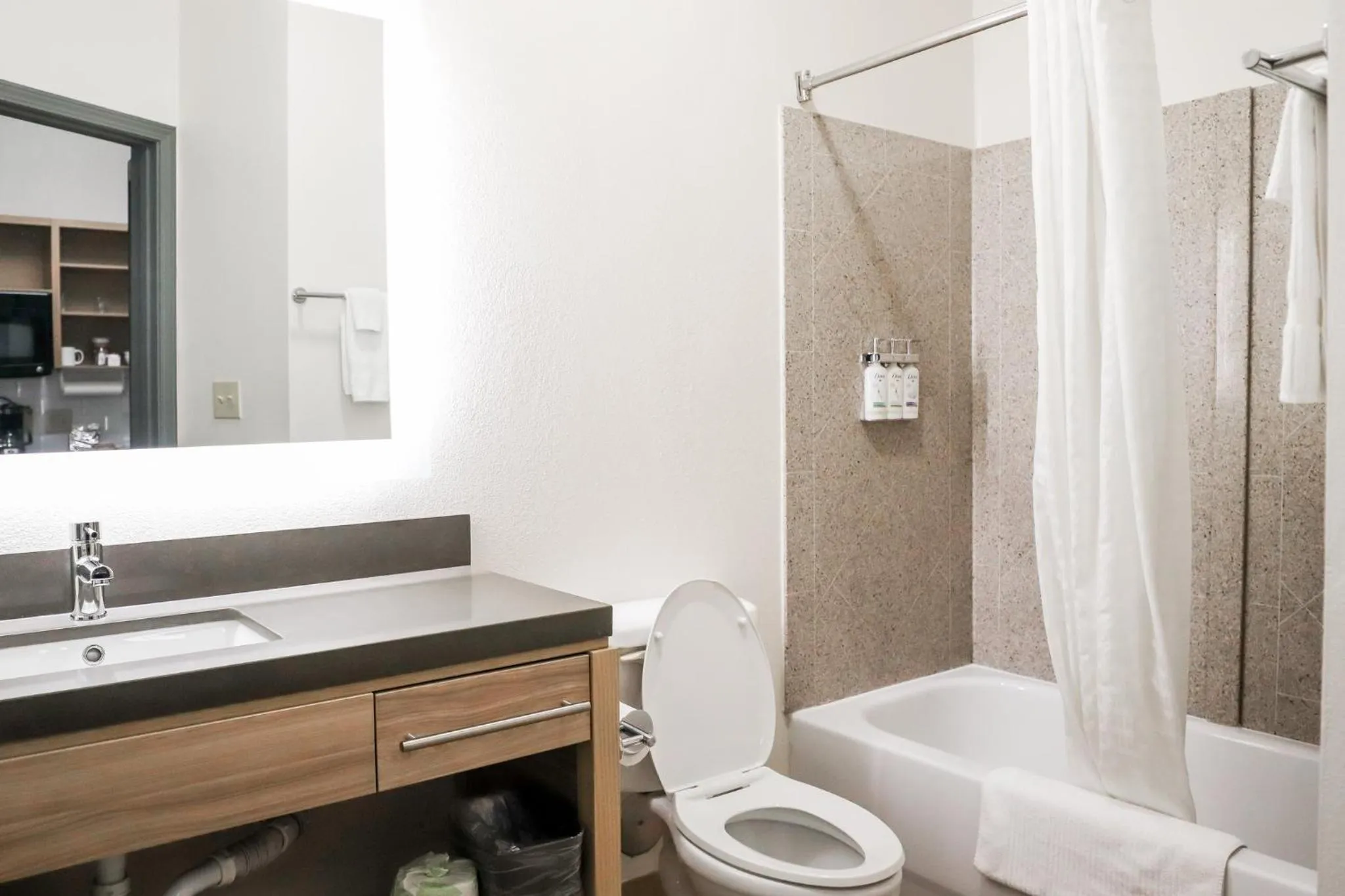 Bathroom in Candlewood Suites Richmond Airport by IHG