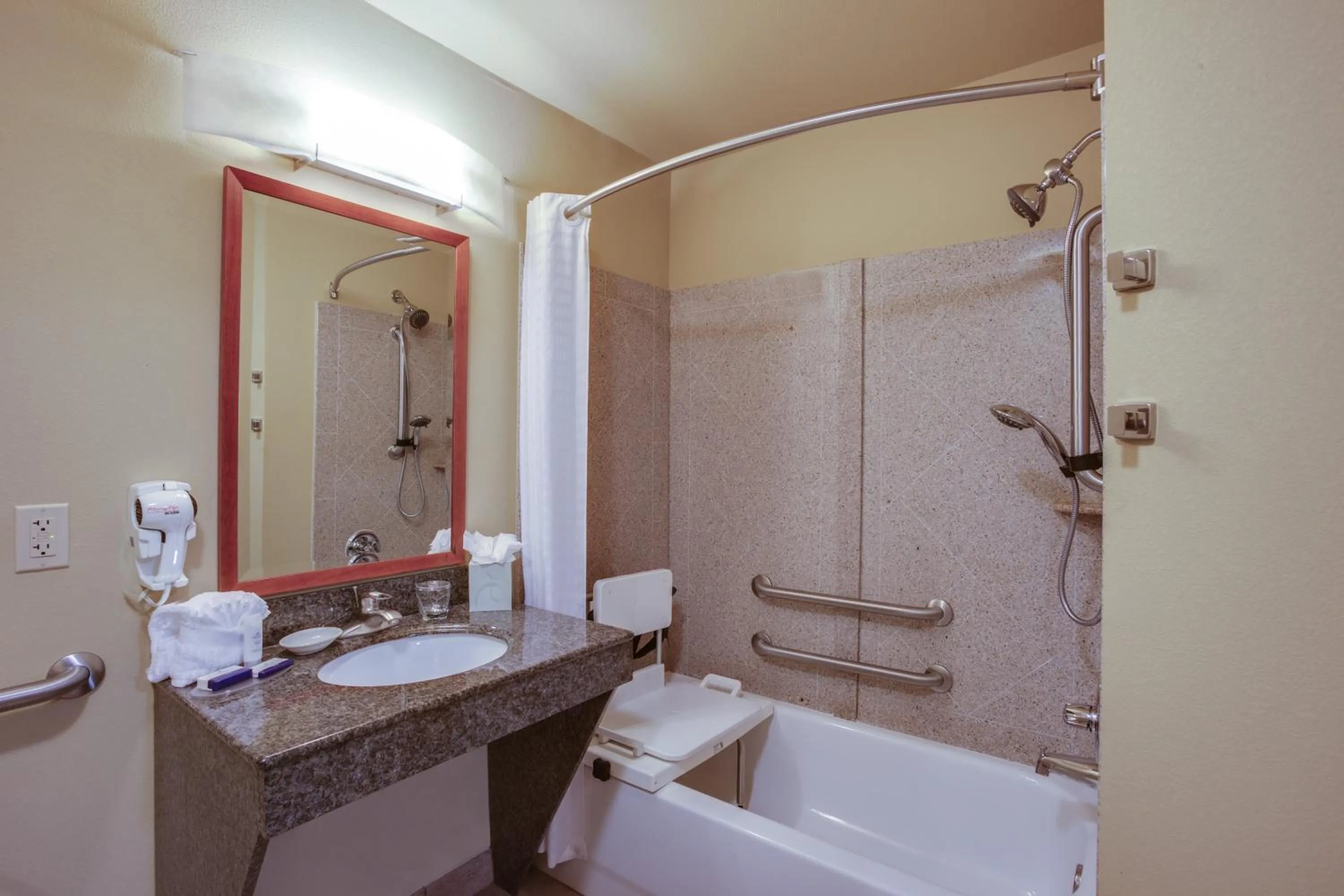 Bathroom in Candlewood Suites Richmond Airport by IHG
