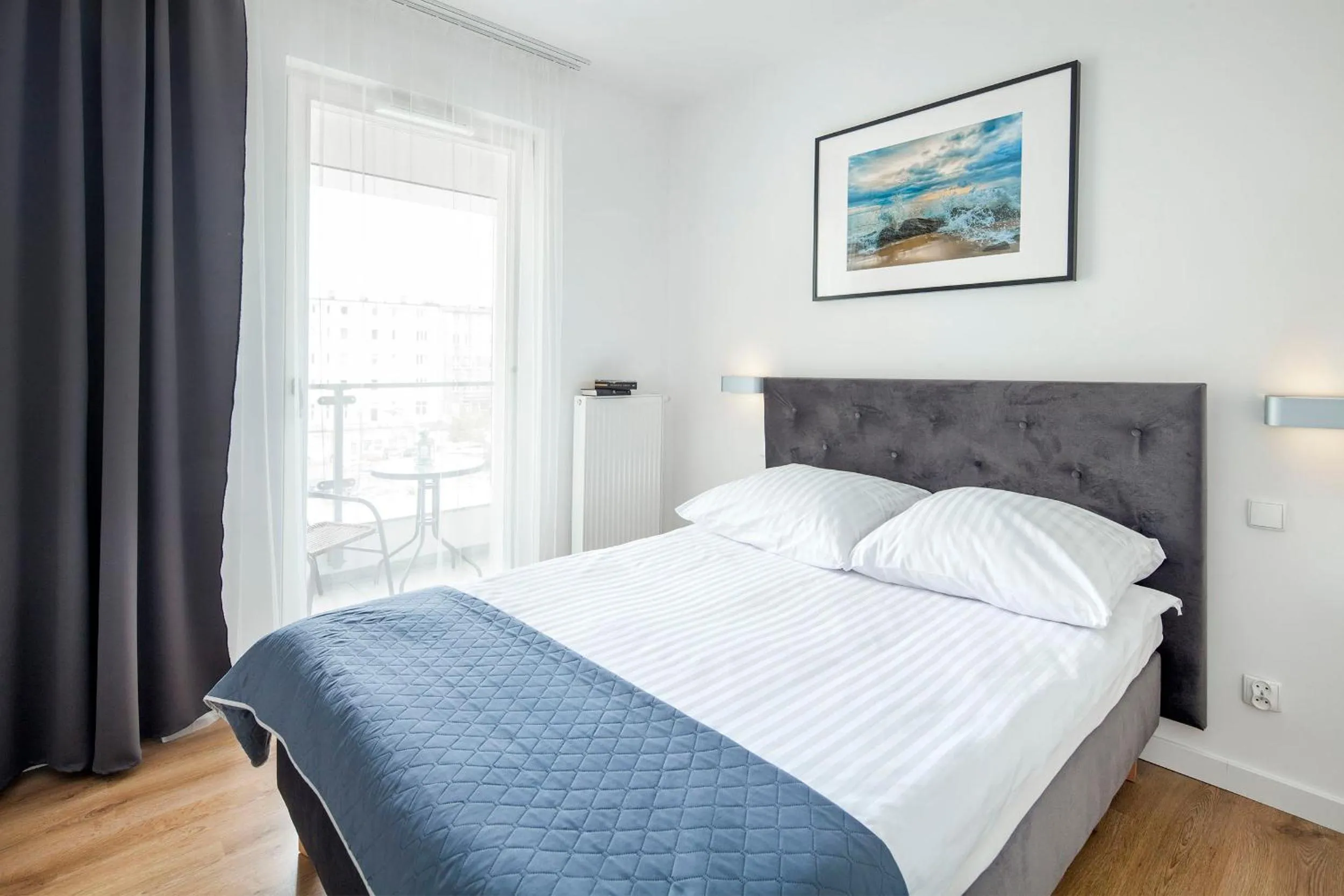 Bed in Sleepy3city Apartments Batorego 9