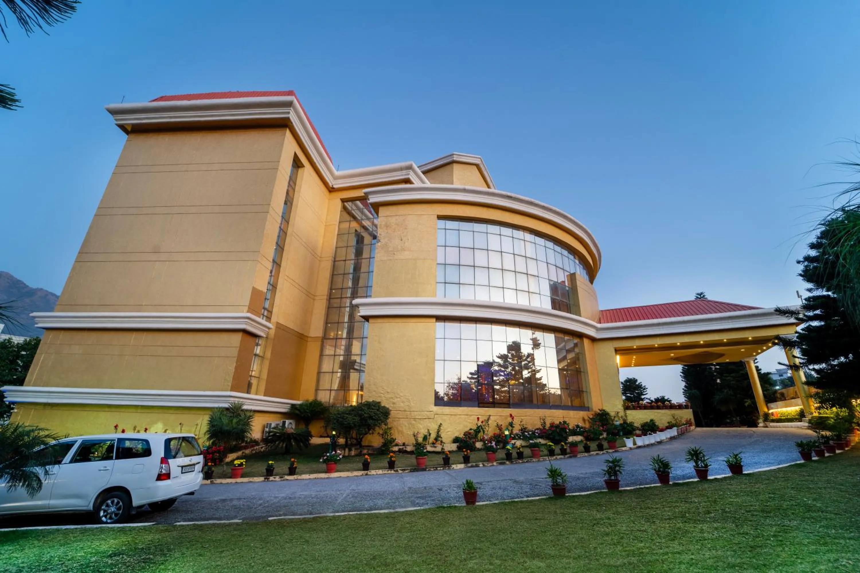 Facade/entrance in K C Residency Katra