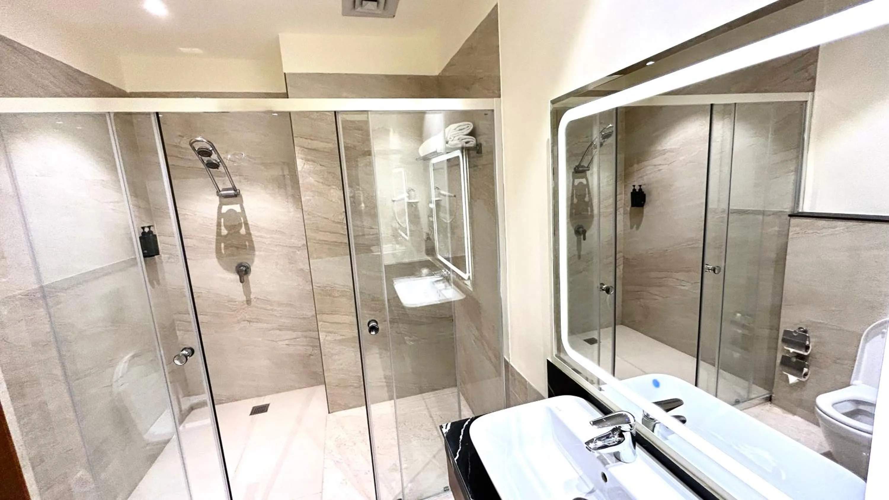 Shower in Ramada by Wyndham Jalandhar City Center