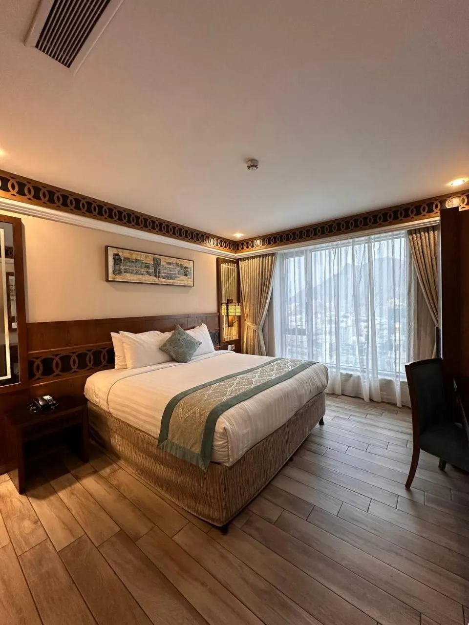 Bed in Violet Al Azizia Hotel MASJID Al Qatari