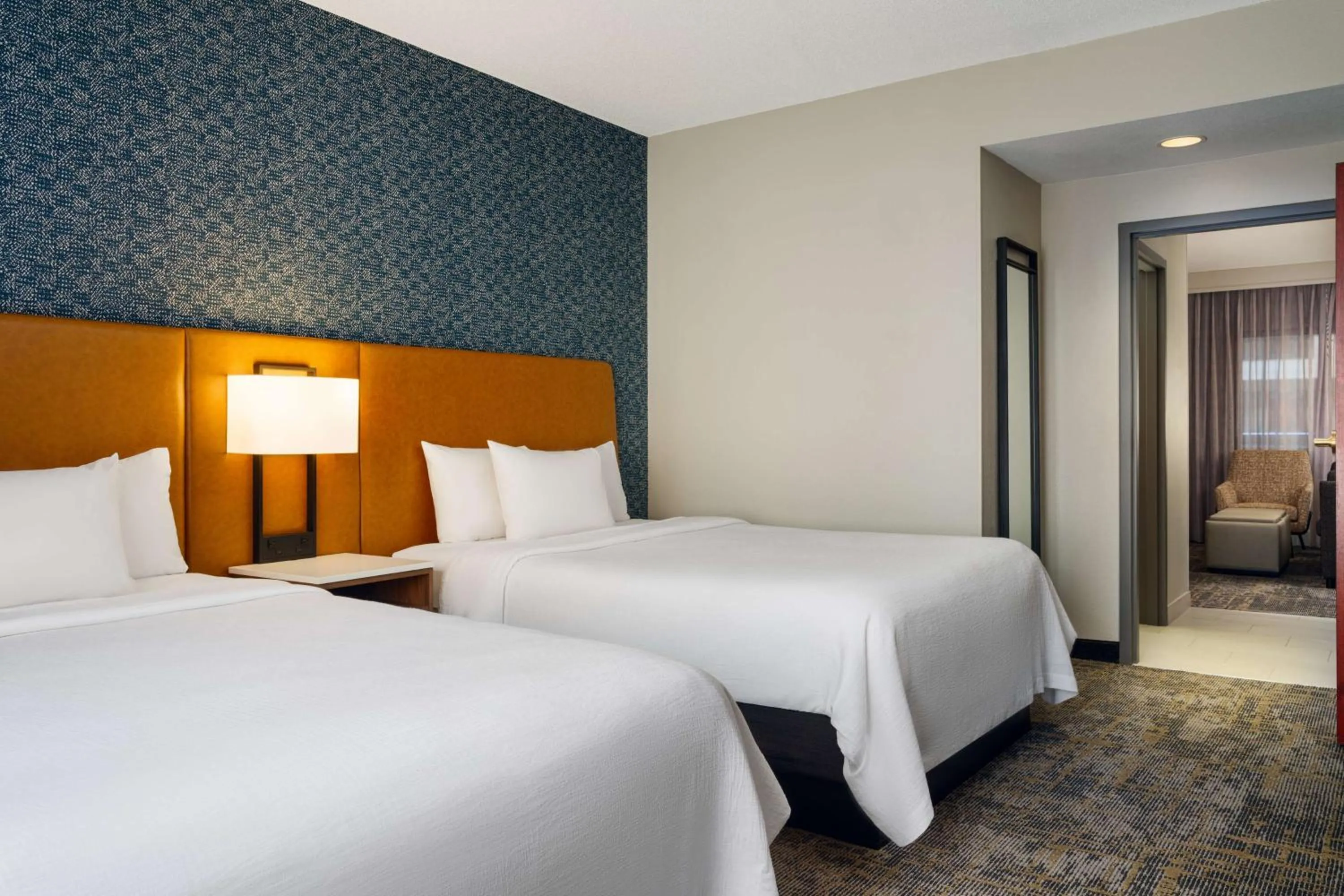 Bed in Embassy Suites Lincoln