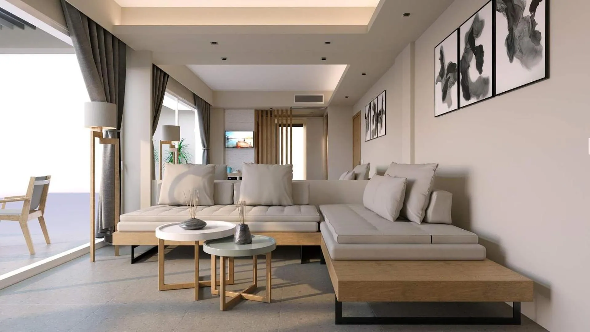 Living room in Colonides Beach Hotel