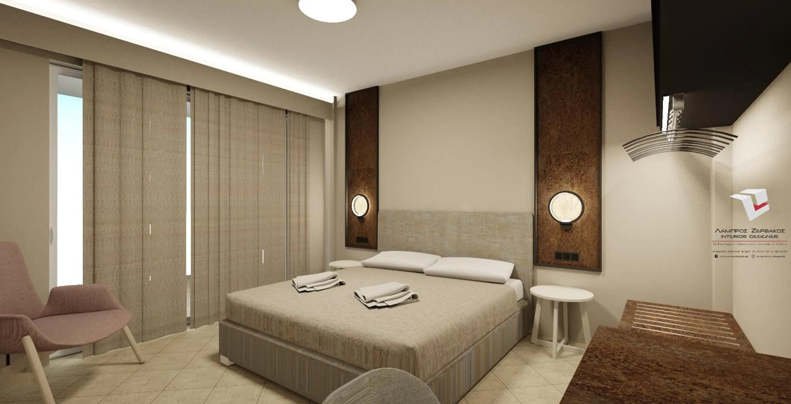 Bed in Colonides Beach Hotel