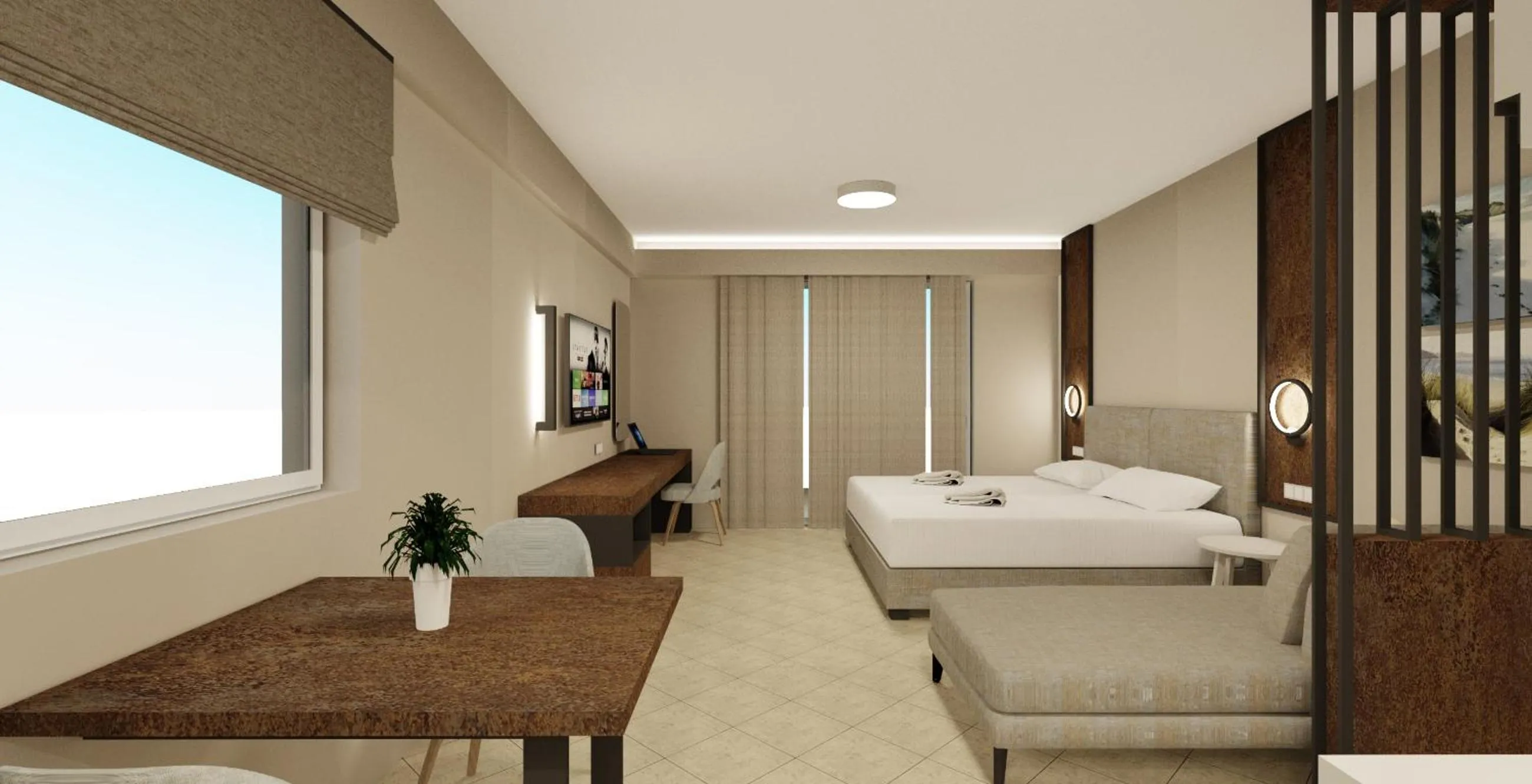 Bed in Colonides Beach Hotel