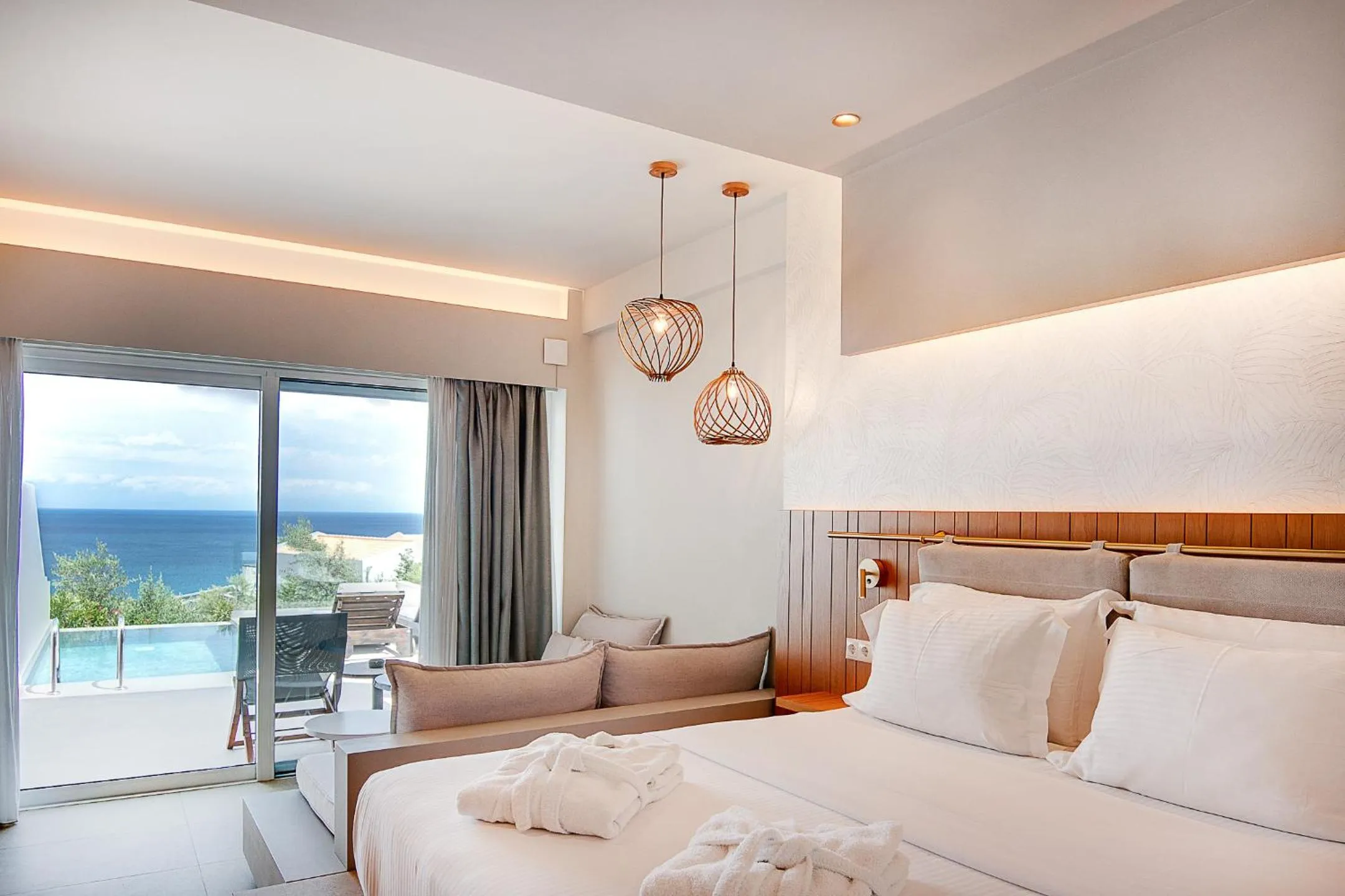 Bed in Colonides Beach Hotel