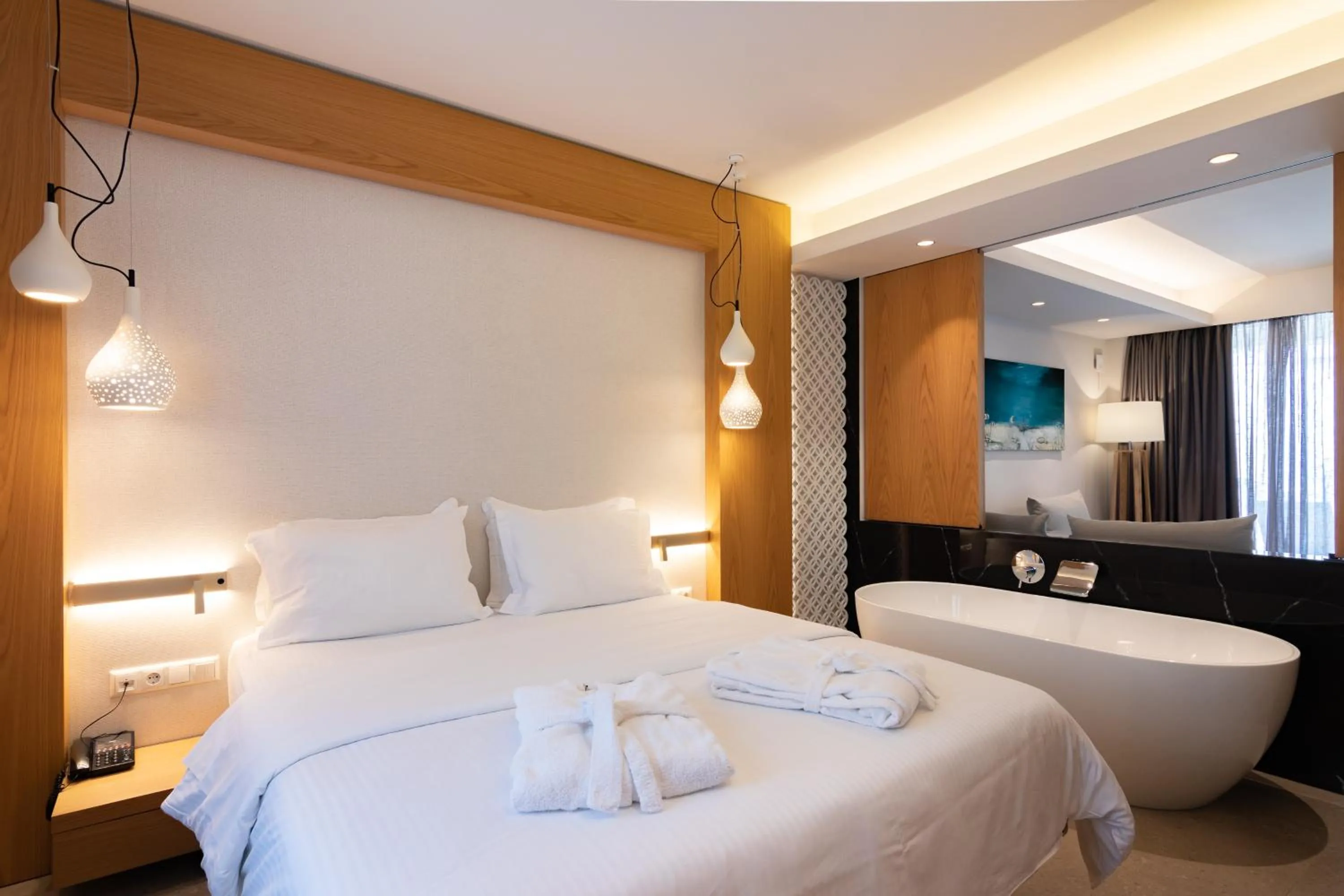 Bed in Colonides Beach Hotel