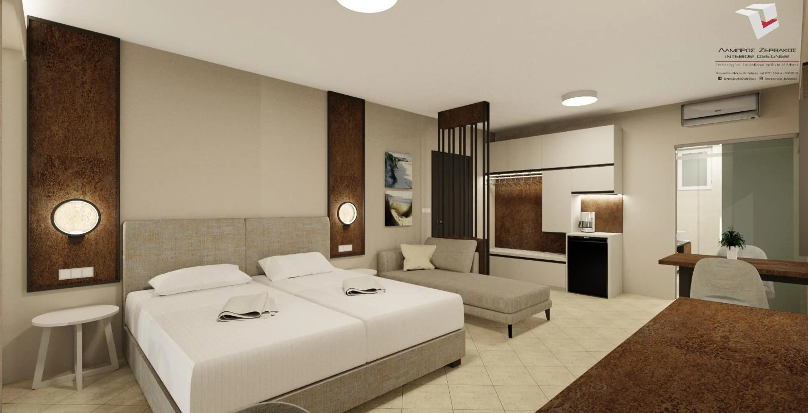 Bed in Colonides Beach Hotel