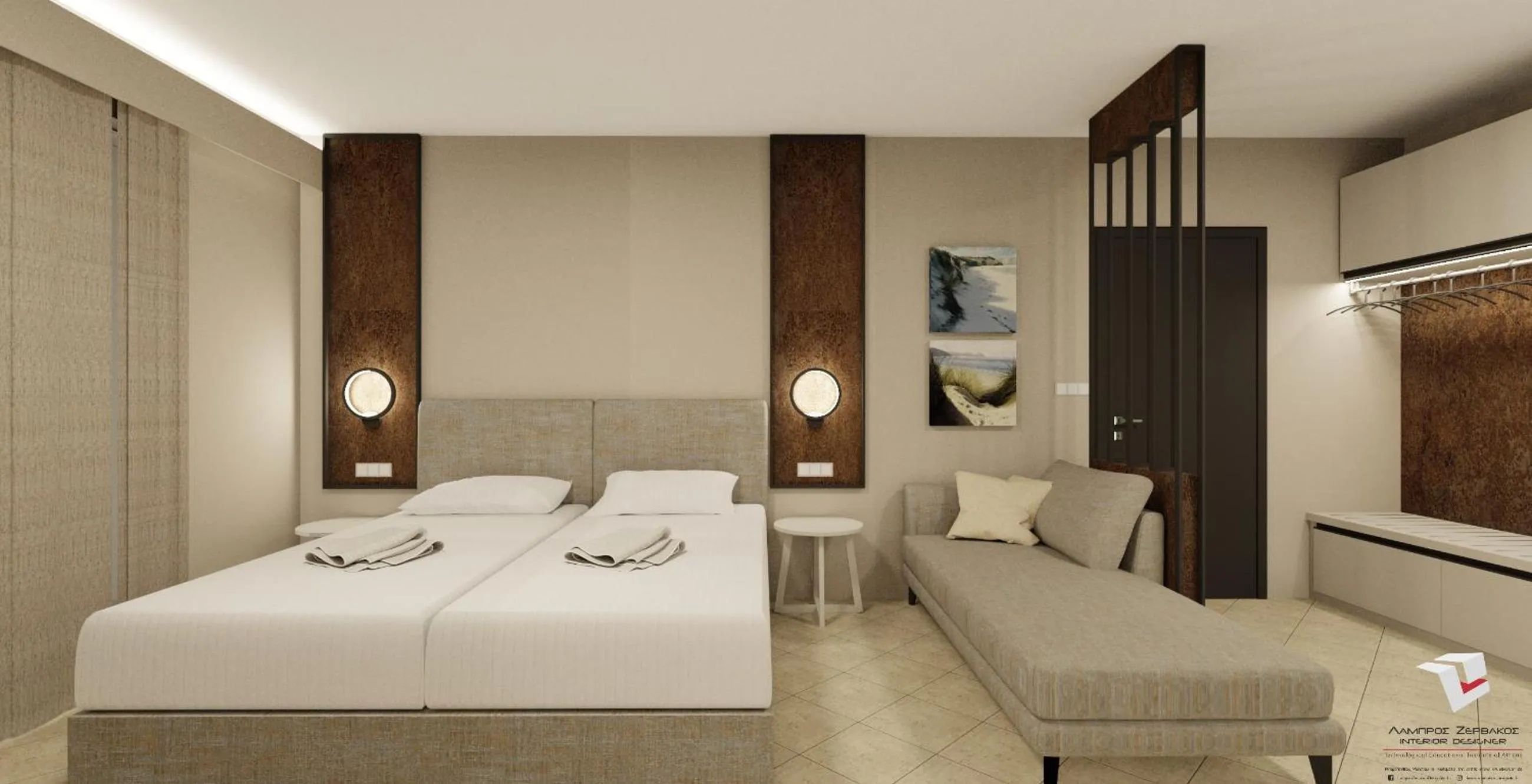 Bed in Colonides Beach Hotel