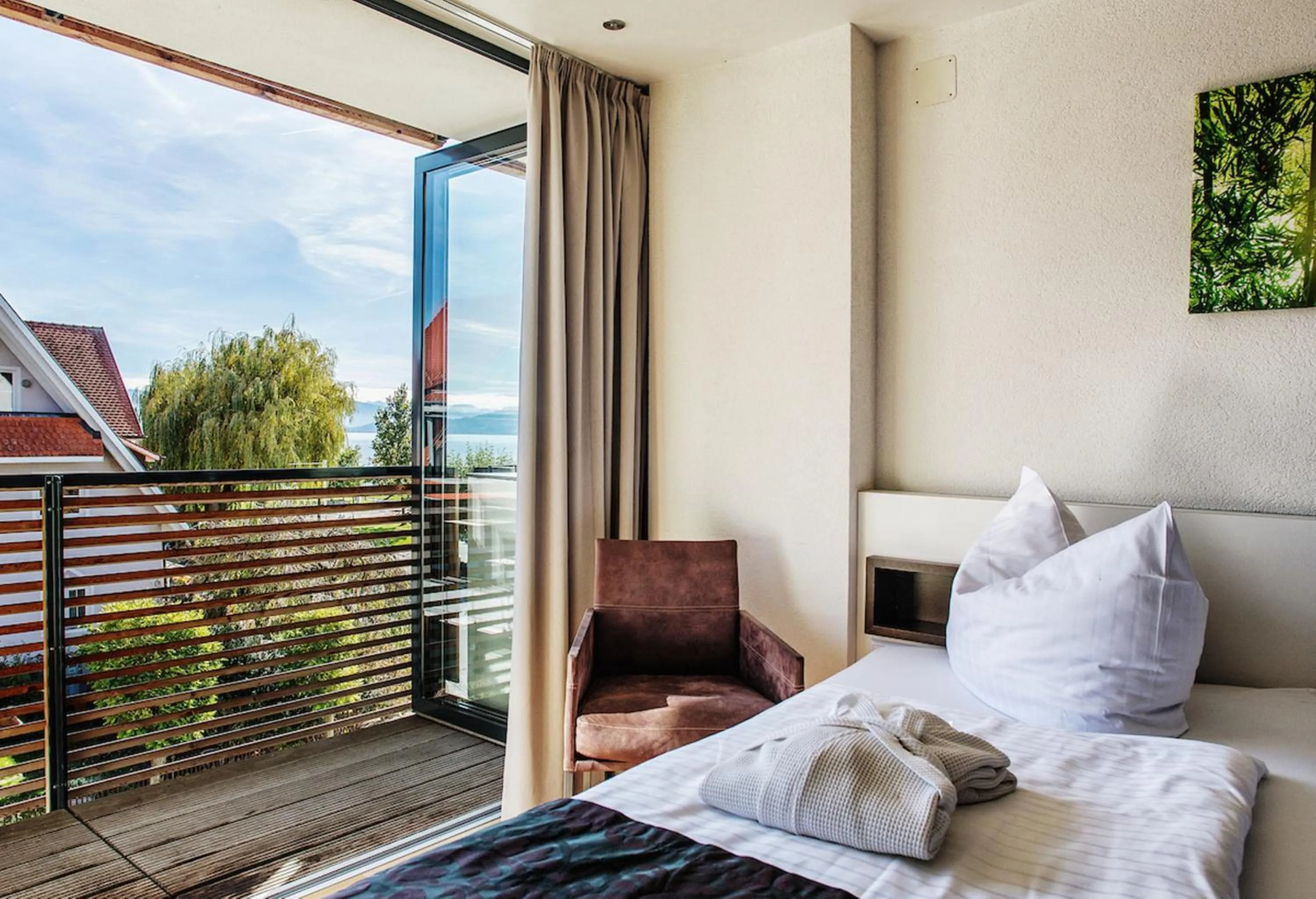 Bed in Seehotel Litz