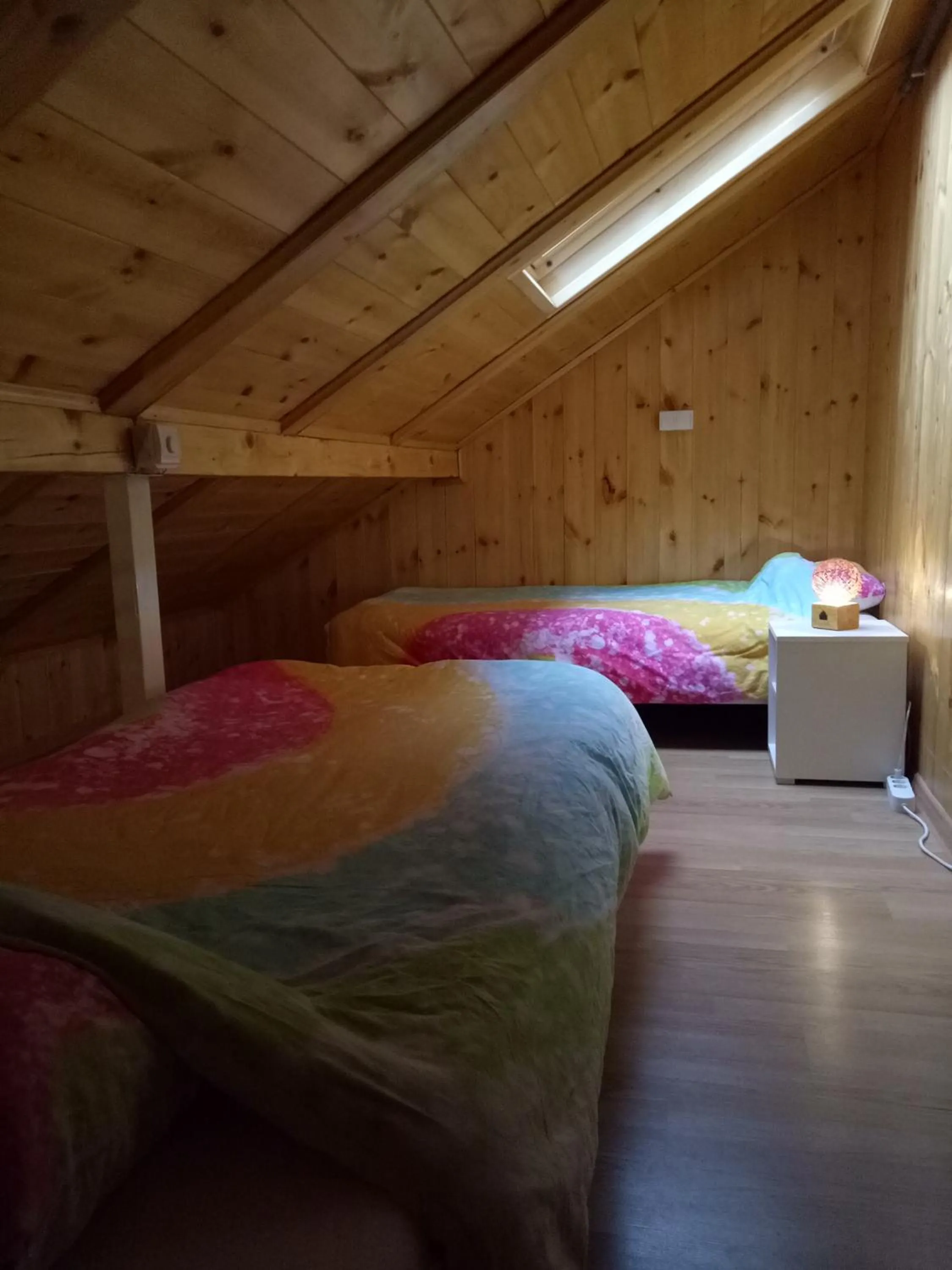 Bed in Tiki Apartmen