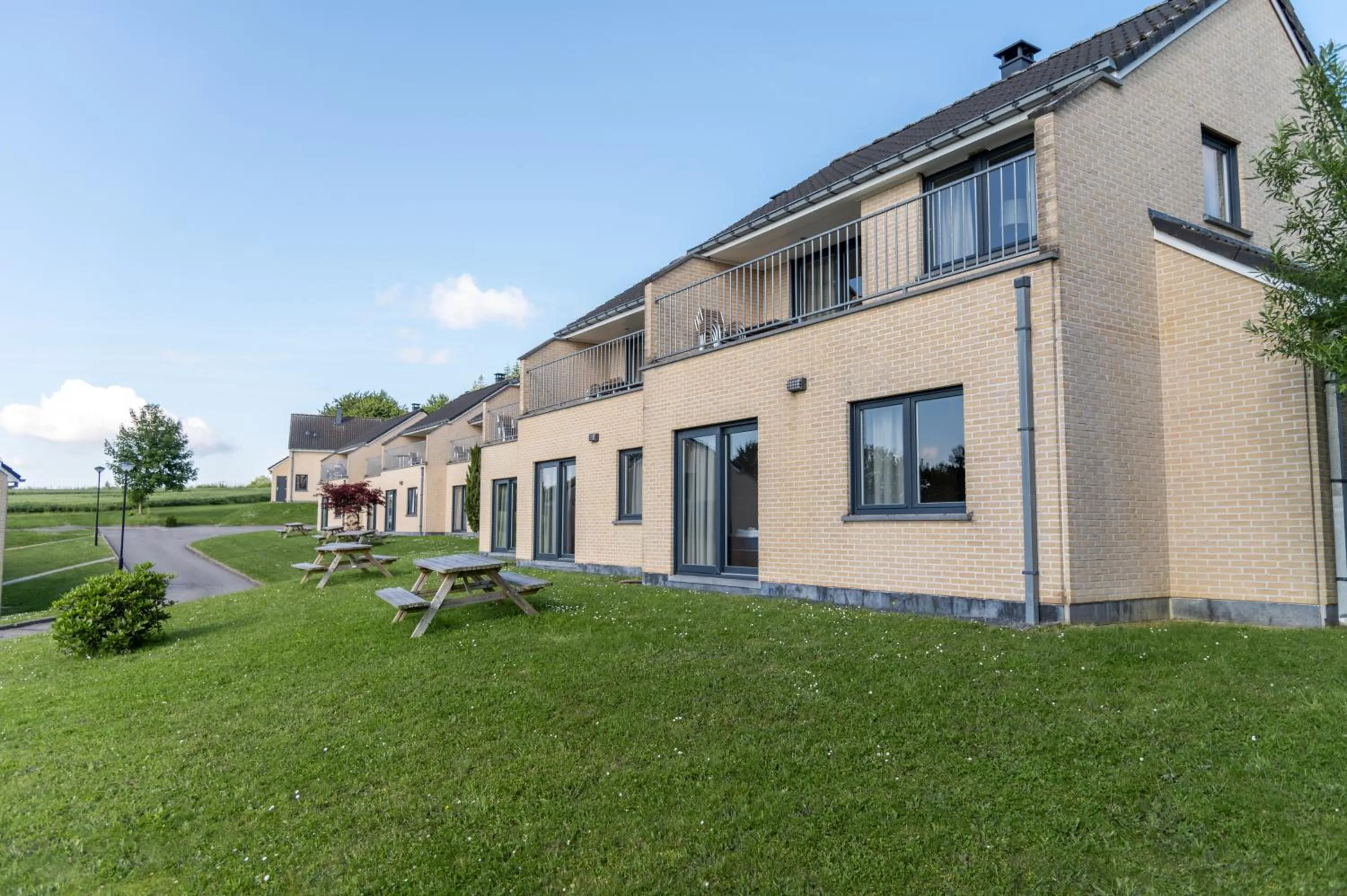 Garden view in Holiday Park La Sapinière