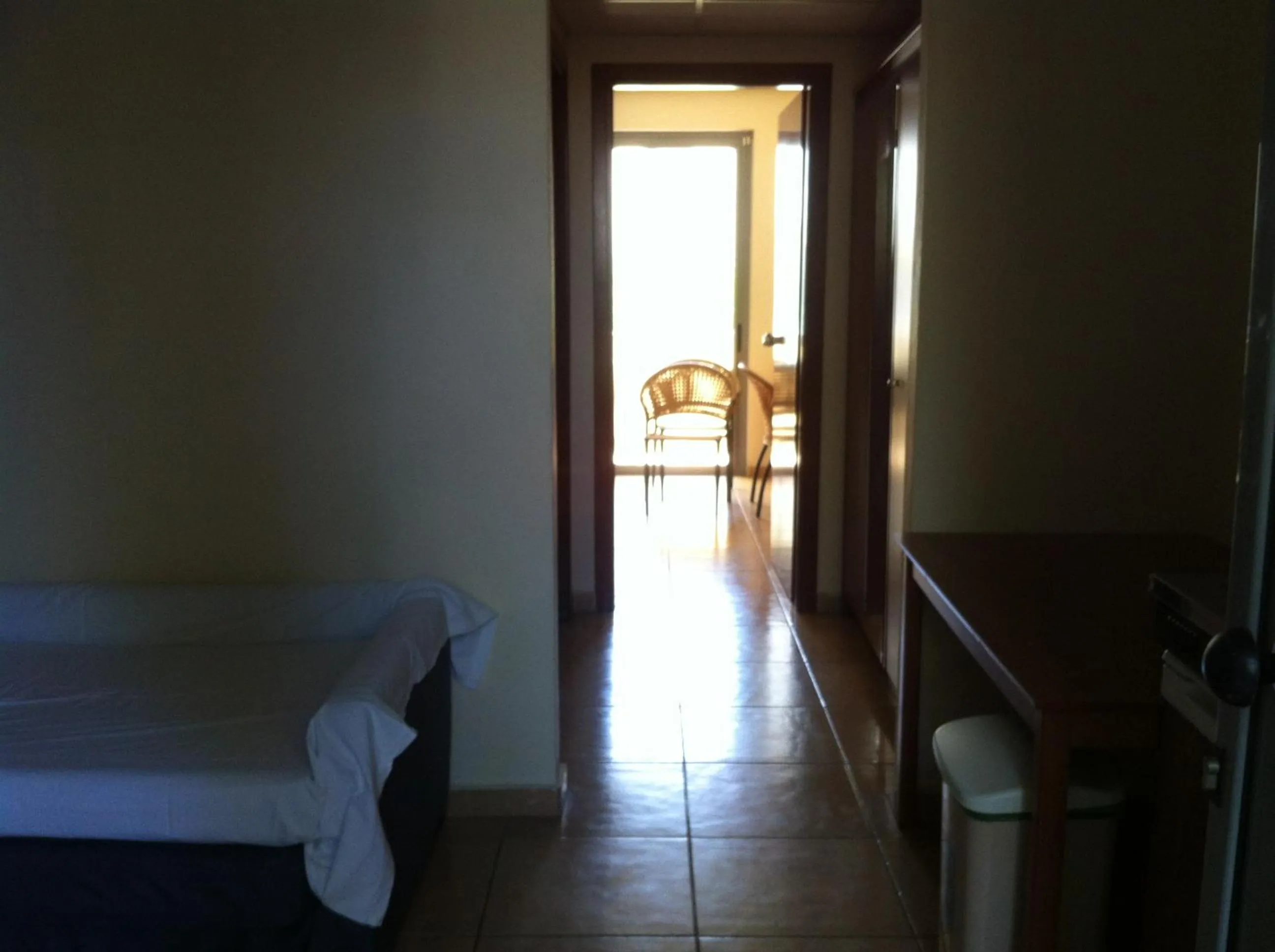 Bed in Olgas Paradise Apartments