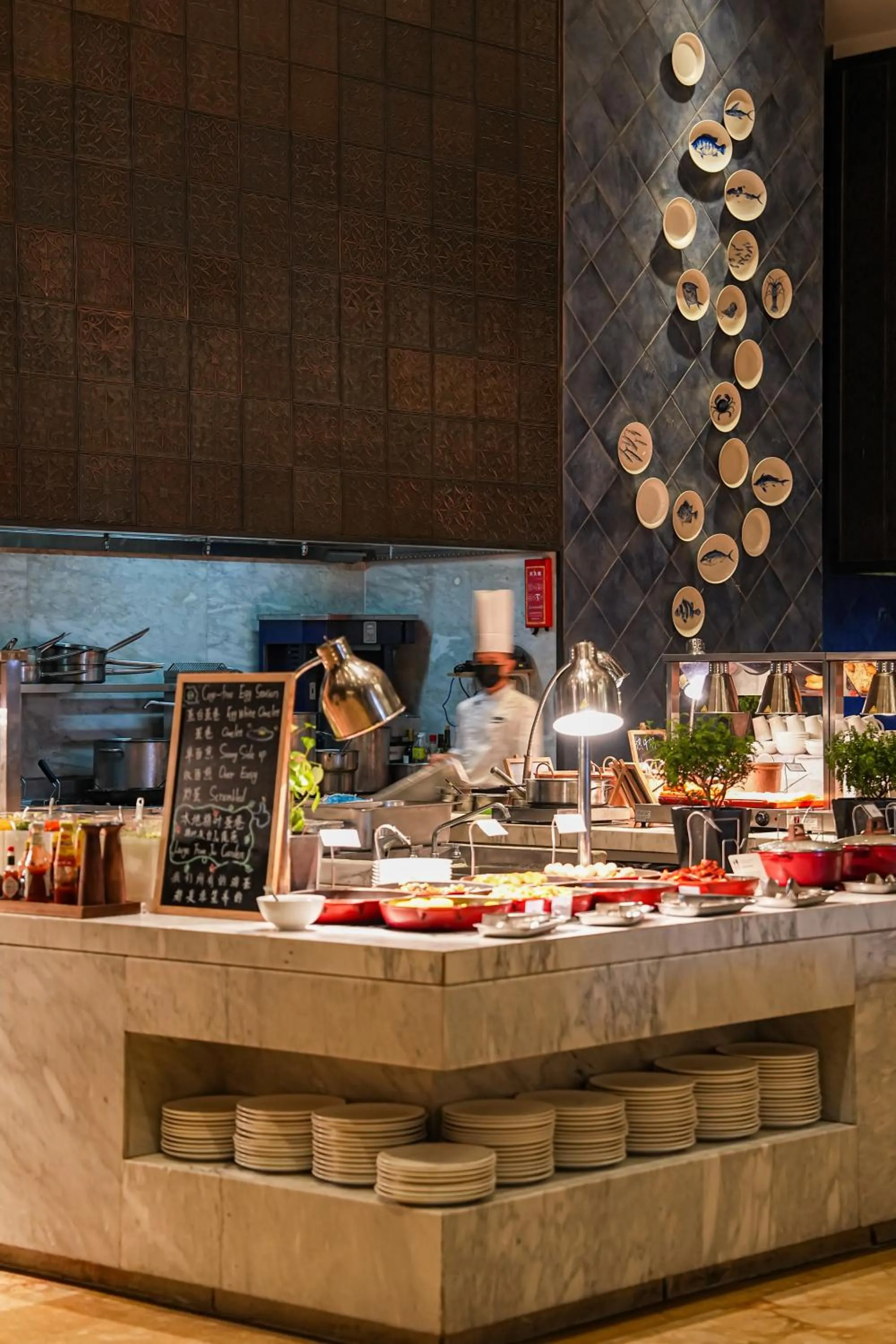 Buffet breakfast in JW Marriott Sanya Haitang Bay Resort & Spa