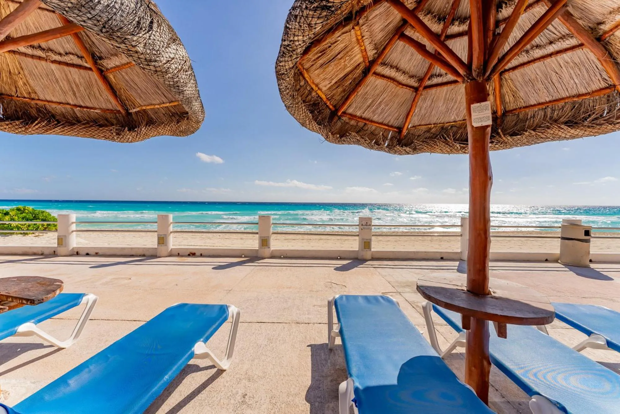Beach in Sparkling Ocean View in Cancun
