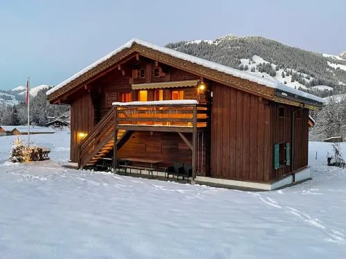 Alpenchalet Weidhaus Gstaad - Dachwohnung - Studio - Stockbettzimmer