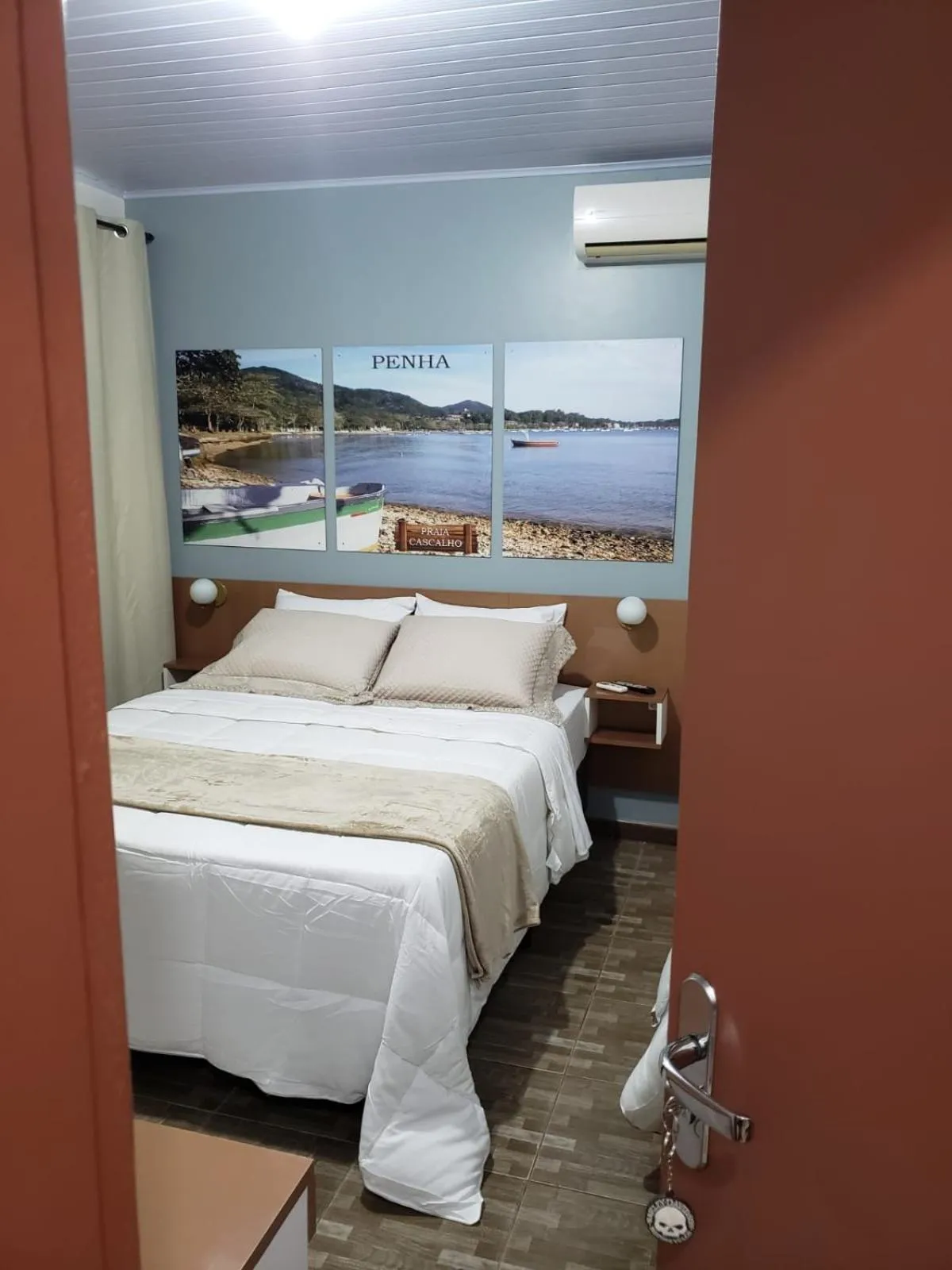 Bed in Pousada Família Cordeiro