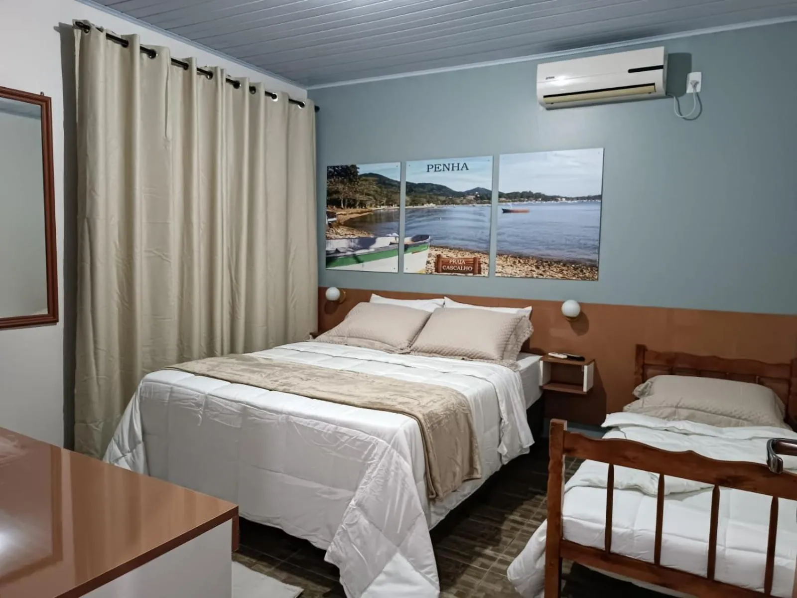 Bed in Pousada Família Cordeiro