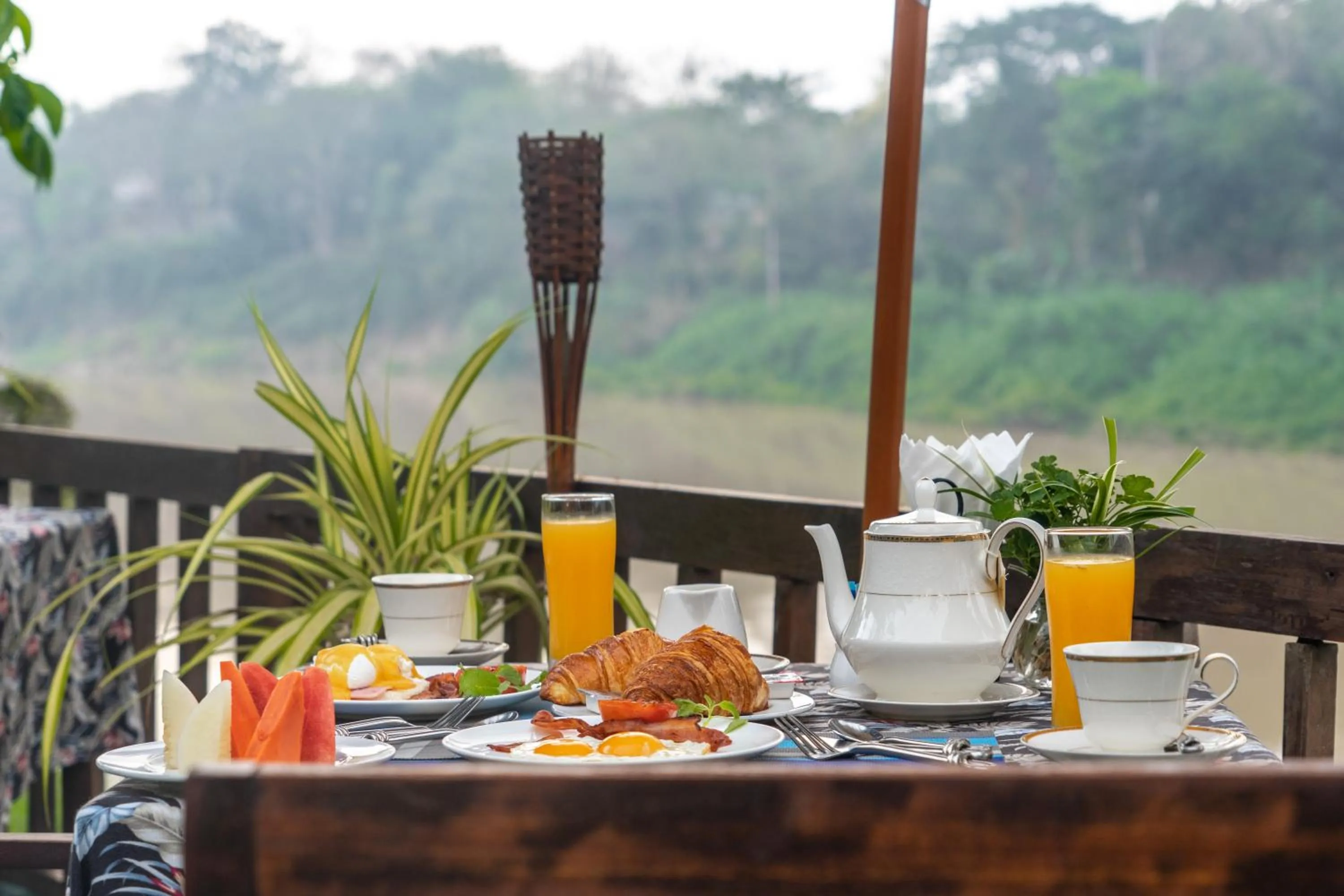 American breakfast in Burasari Heritage Luang Prabang