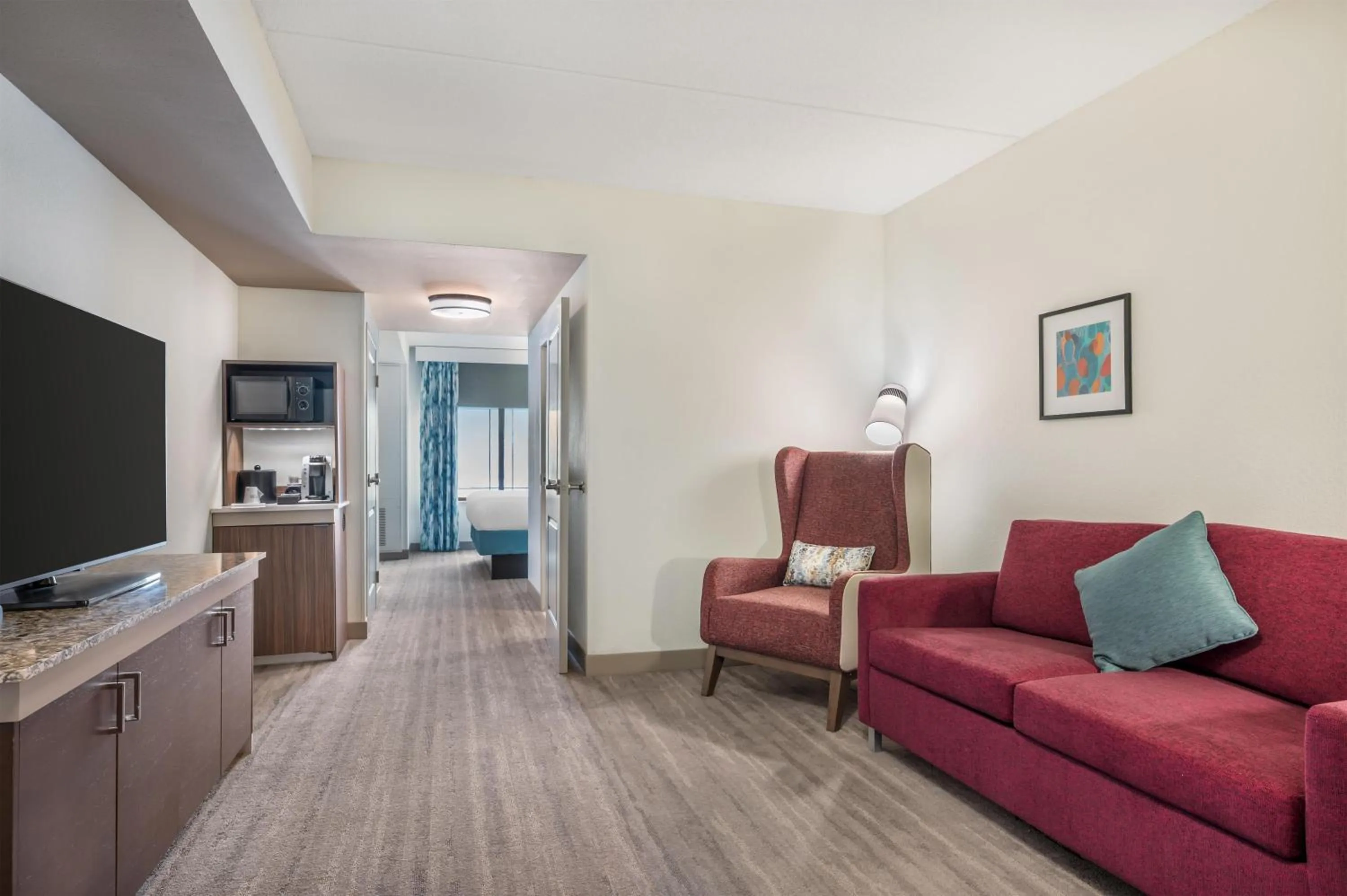 Living room in Hilton Garden Inn Wisconsin Dells