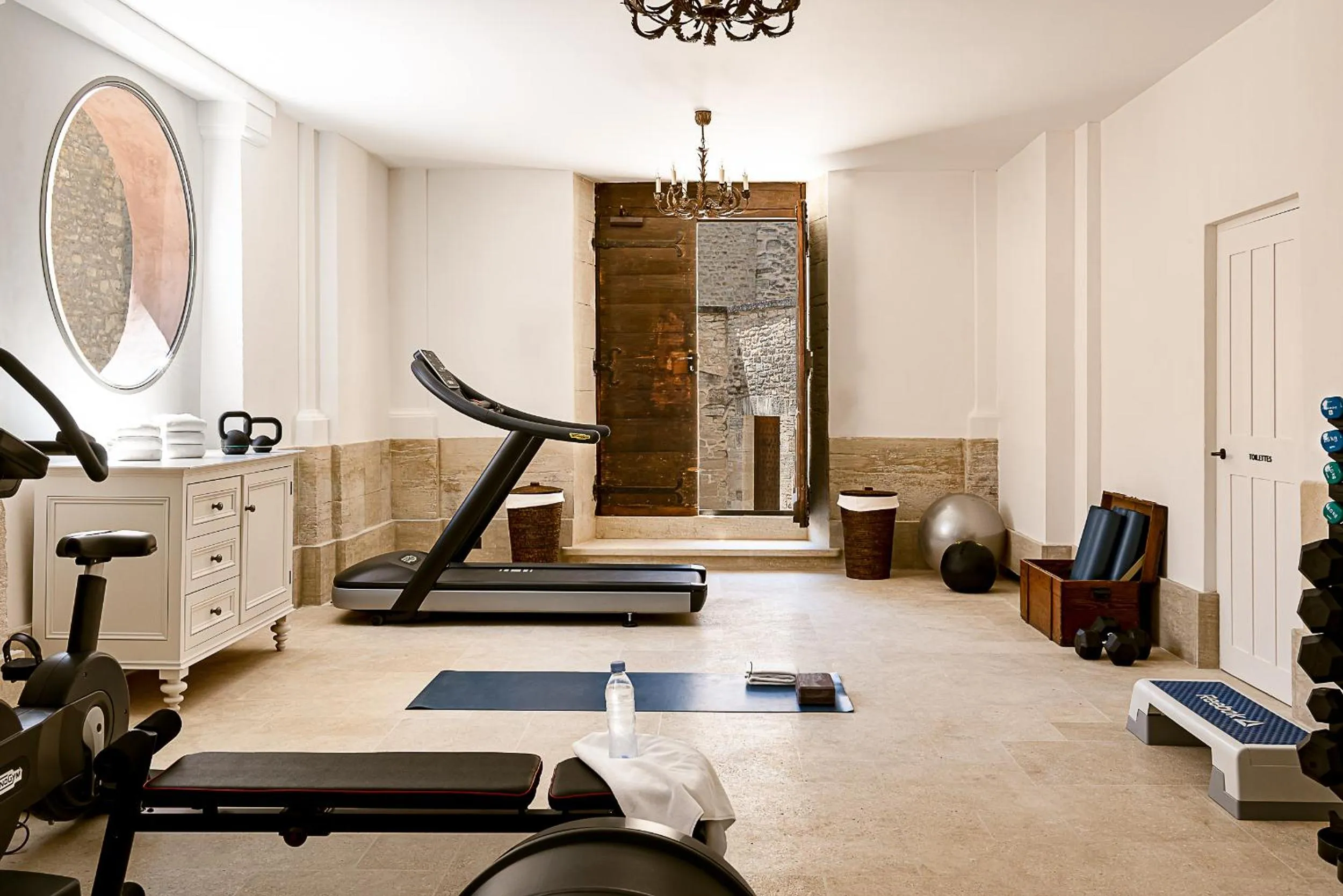 Fitness centre/facilities in Hotel Crillon le Brave