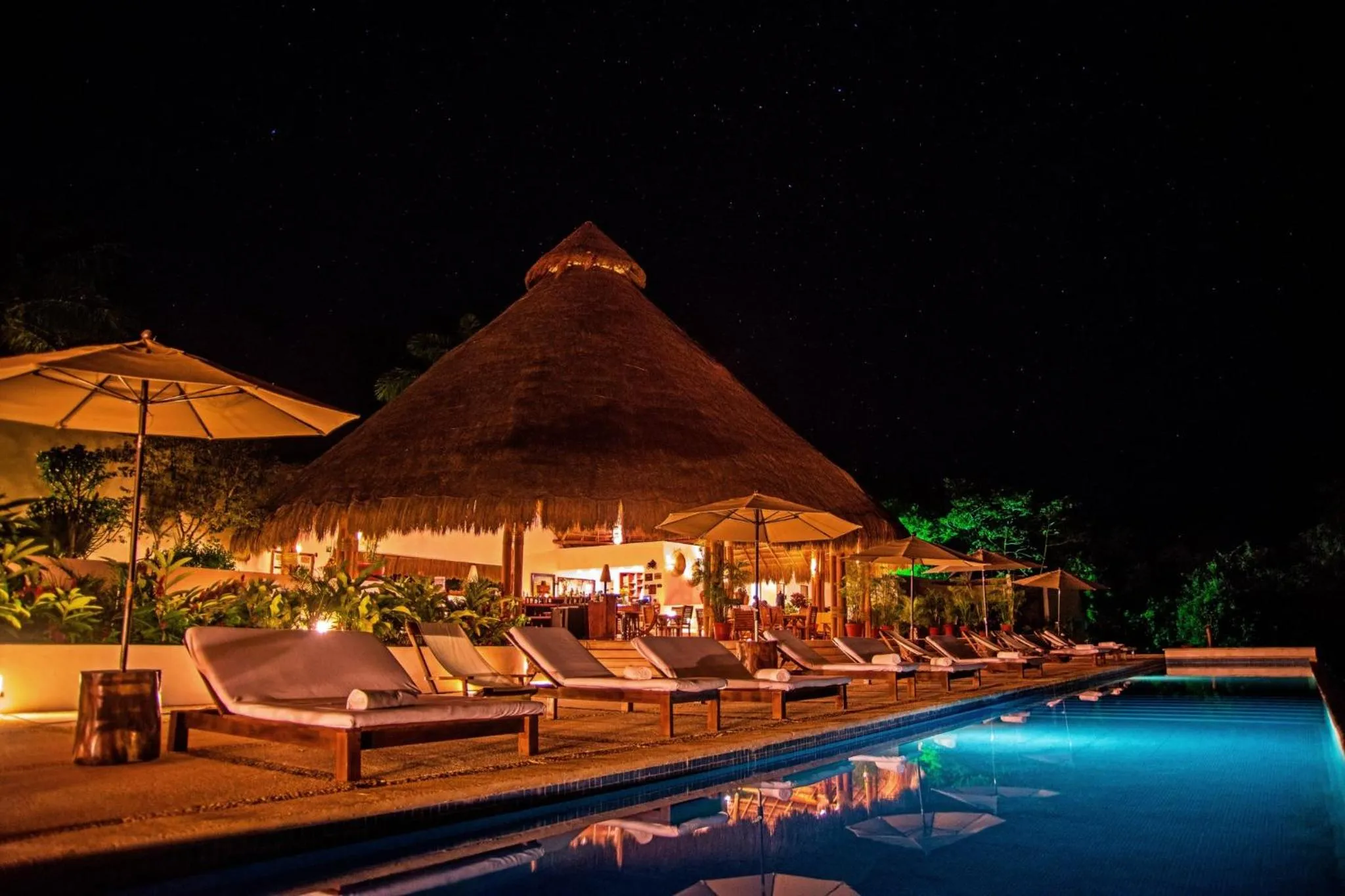 Swimming pool in The Explorean Selva Maya Kohunlich