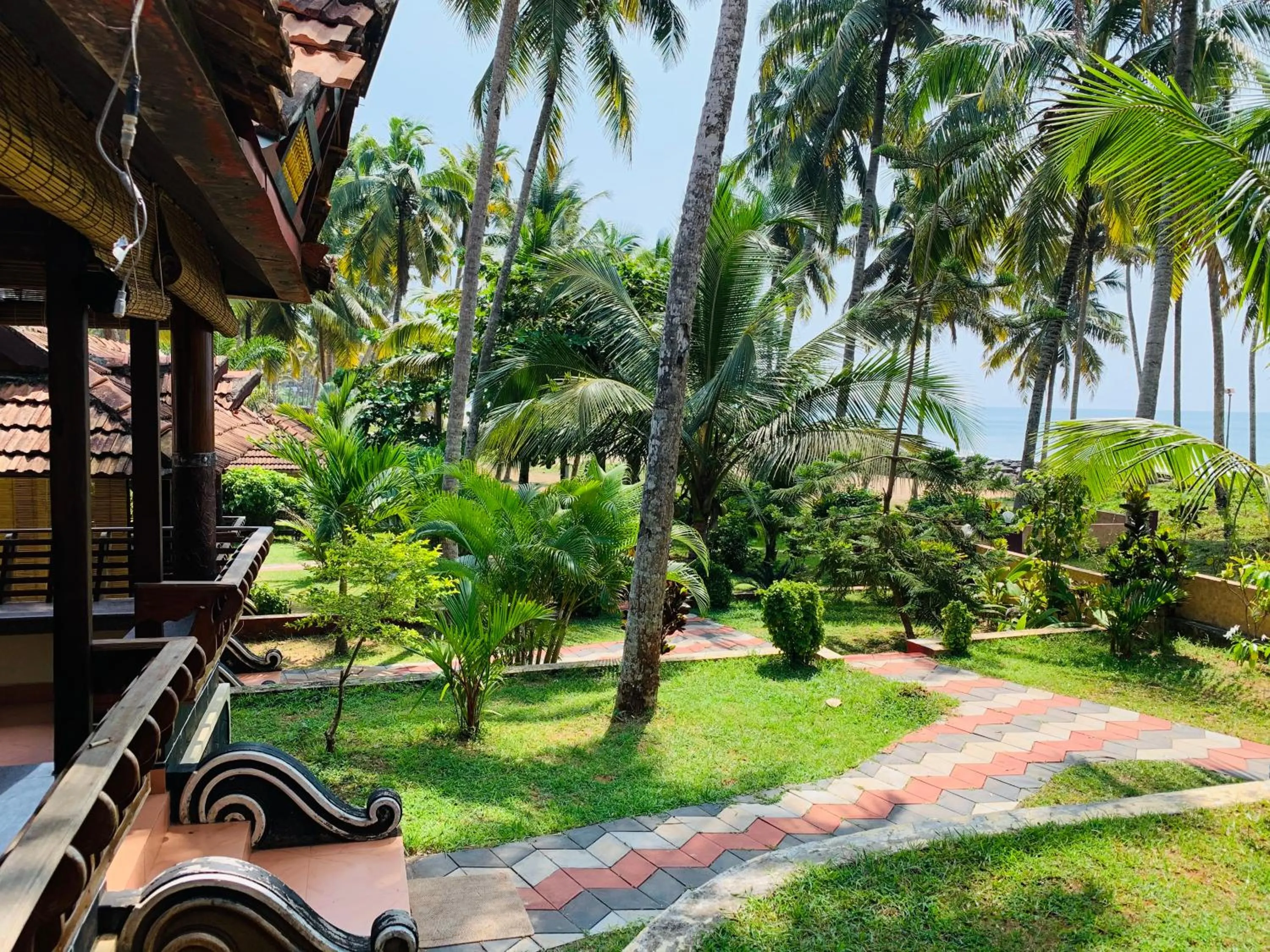 Garden view in Kerala cottage
