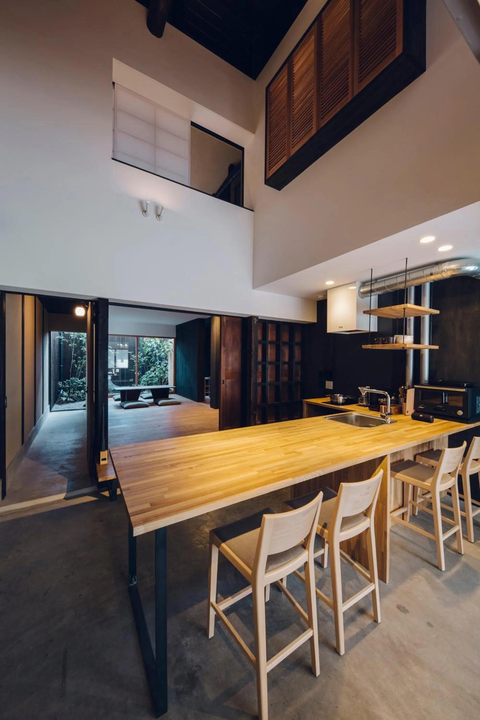 Dining area in Ieno House Kyoto