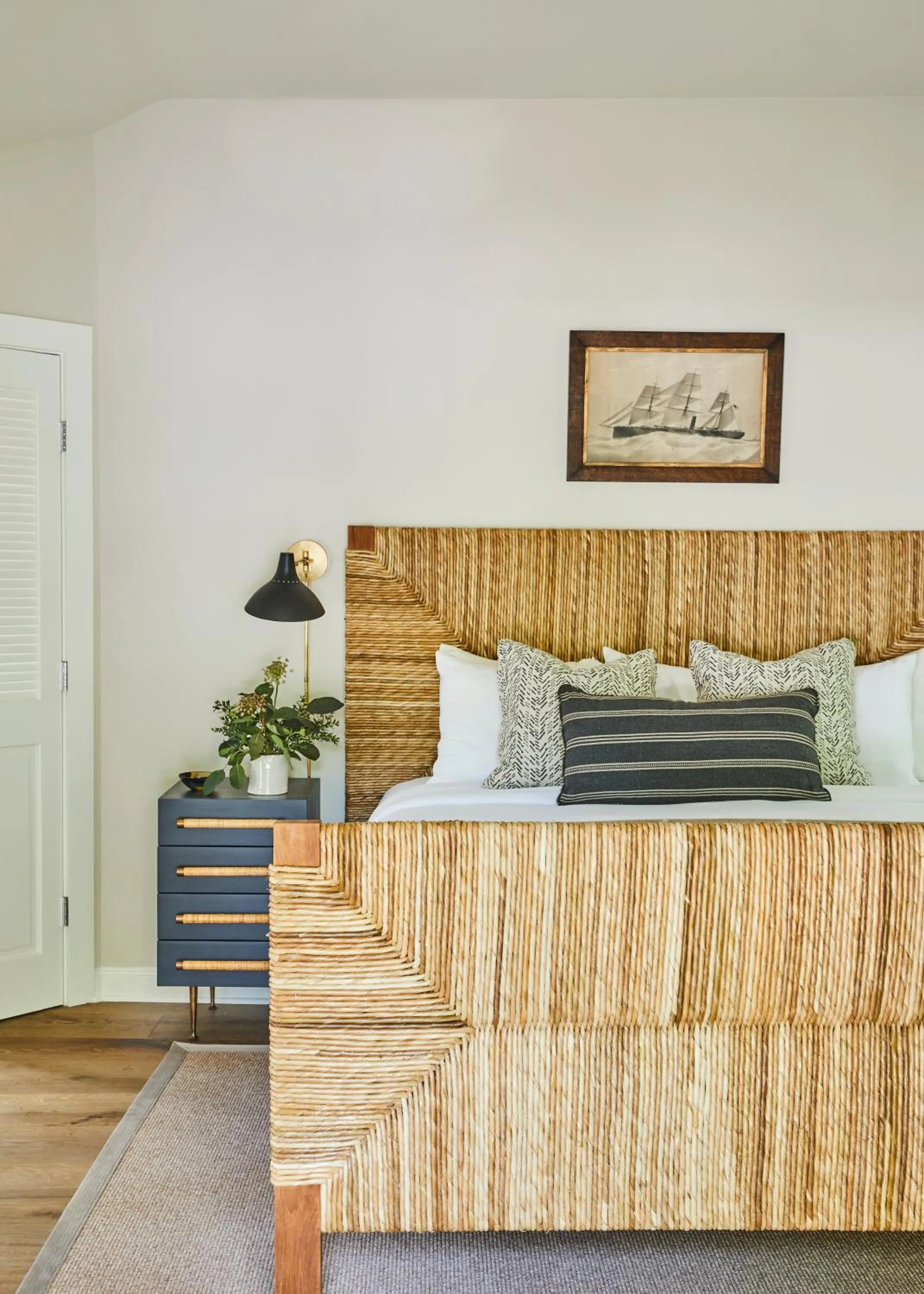 Bed in The White Barn Inn & Spa, Auberge Collection