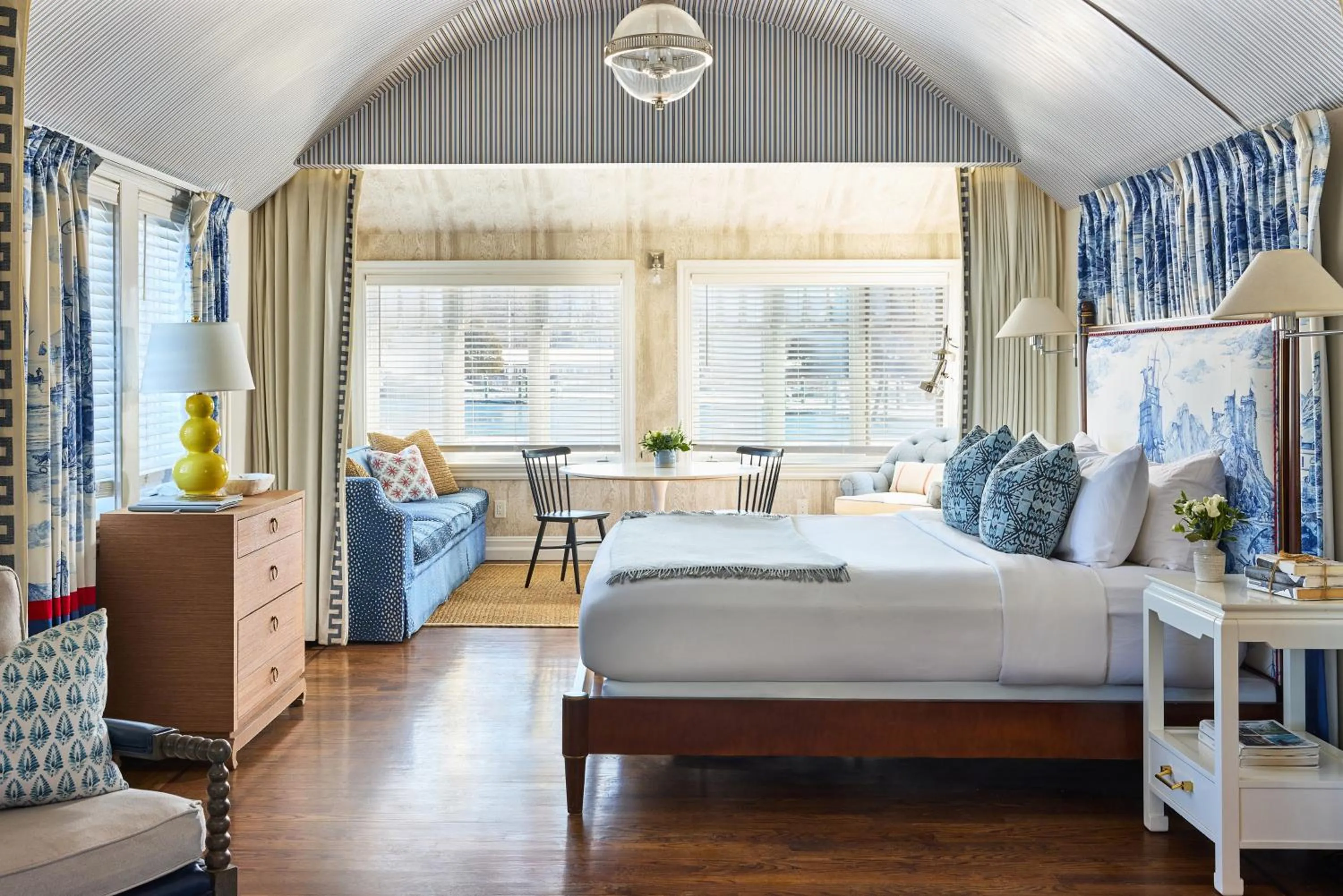 Bed in The White Barn Inn & Spa, Auberge Collection