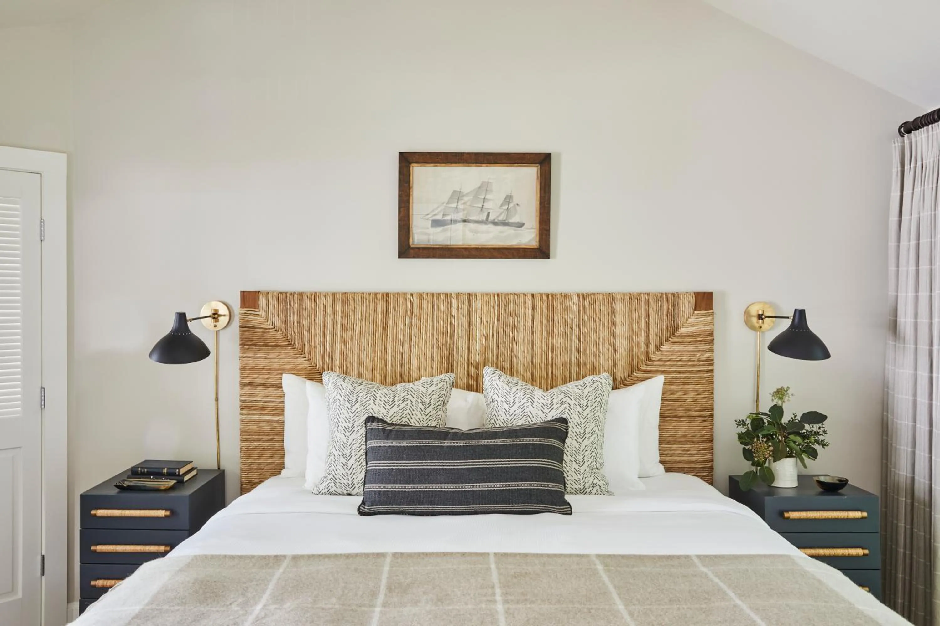 Bed in The White Barn Inn & Spa, Auberge Collection