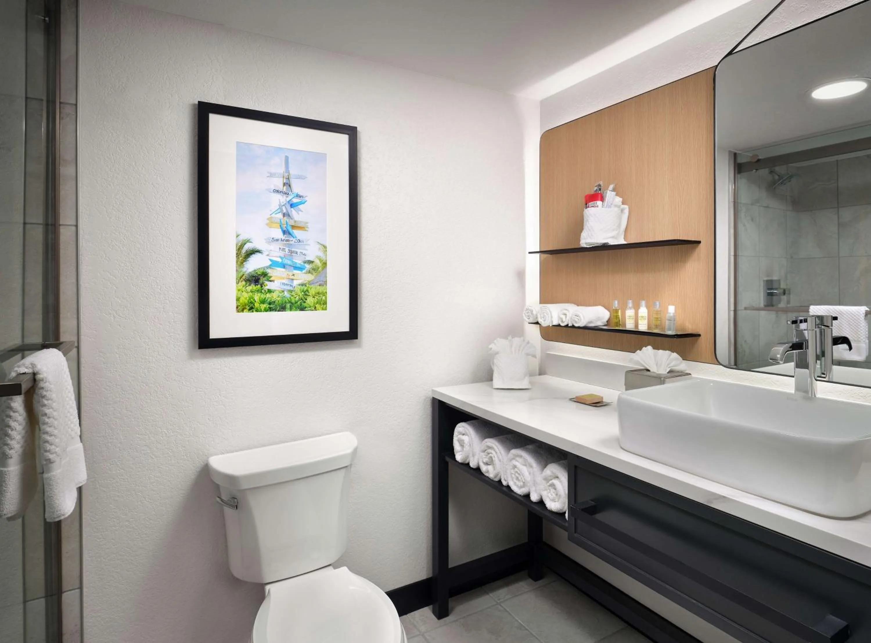 Bathroom in Hilton Garden Inn Cocoa Beach-Oceanfront, FL