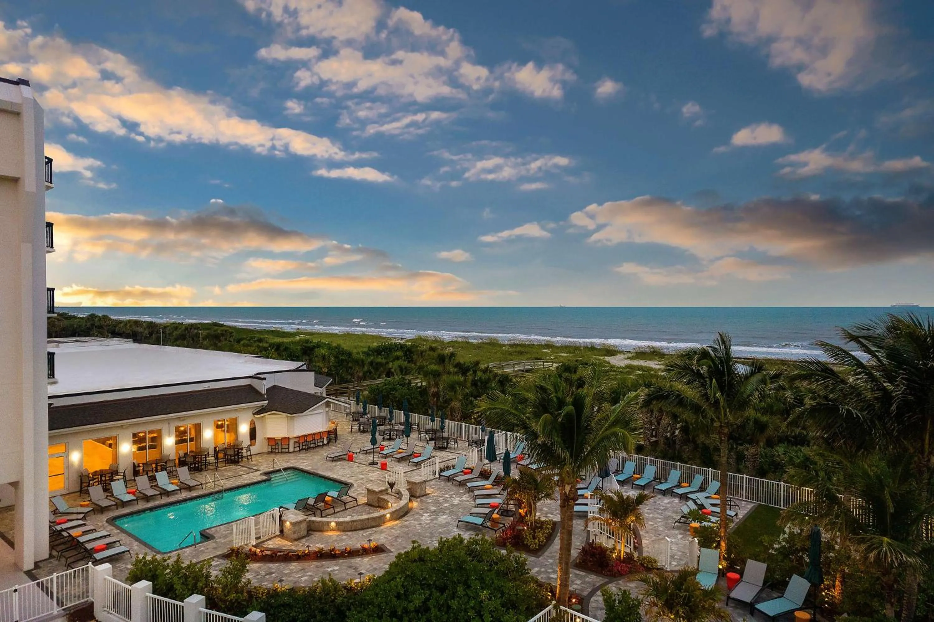 Property building in Hilton Garden Inn Cocoa Beach-Oceanfront, FL