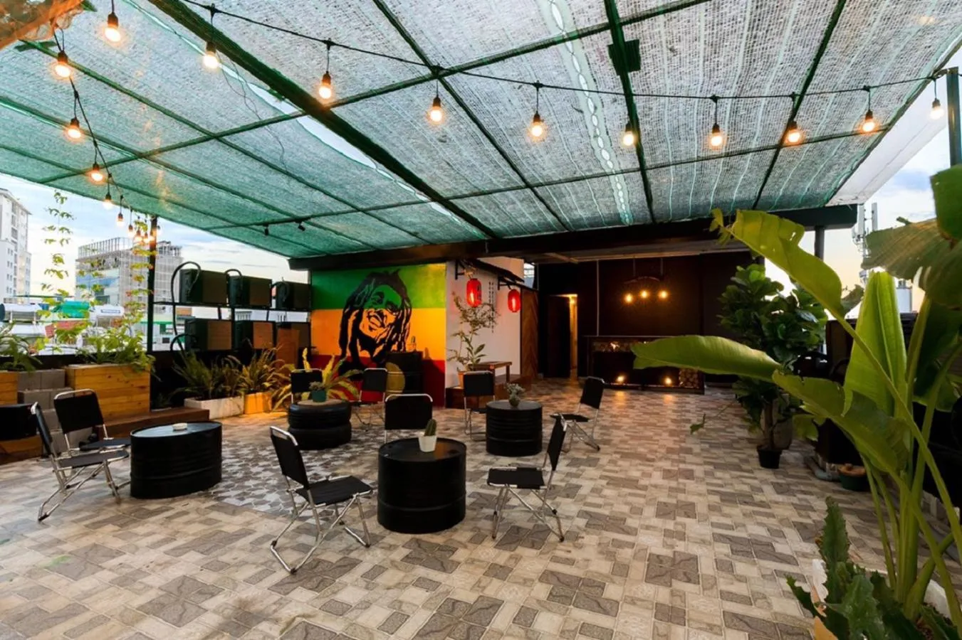 Patio in Cactusland Hotel & Apartment