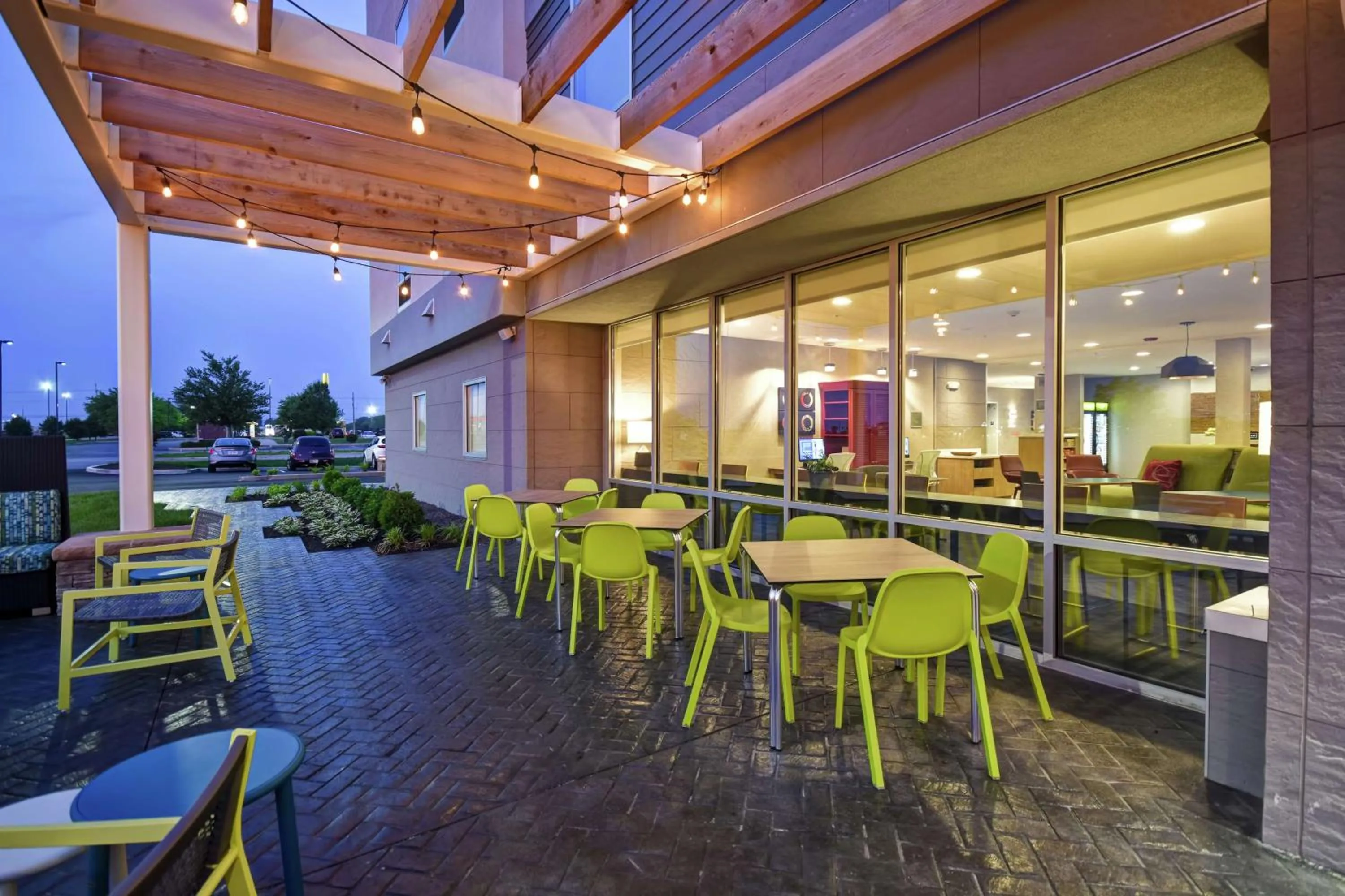 Patio in Home2 Suites By Hilton Terre Haute
