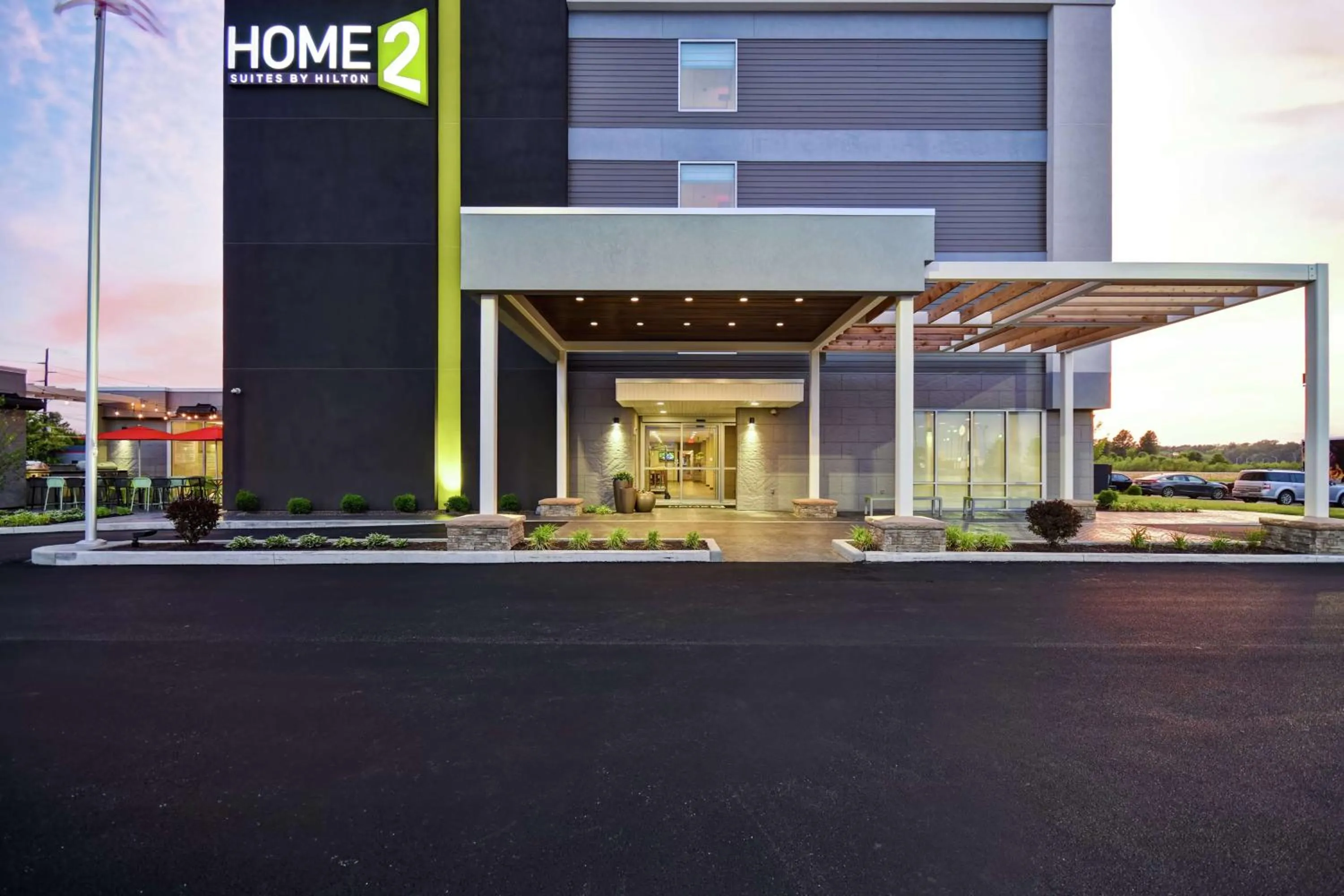 Property building in Home2 Suites By Hilton Terre Haute