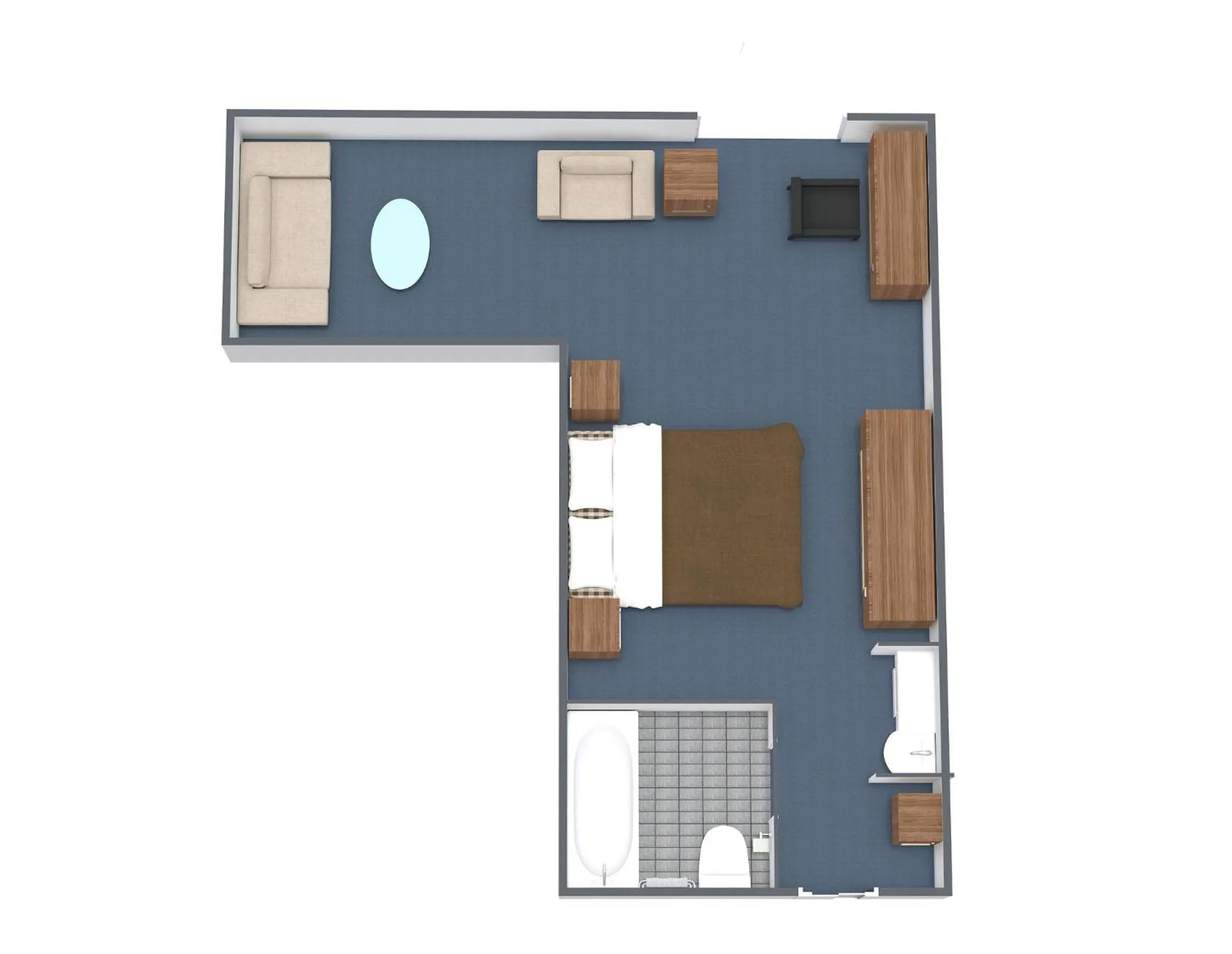 Floor plan in College Inn