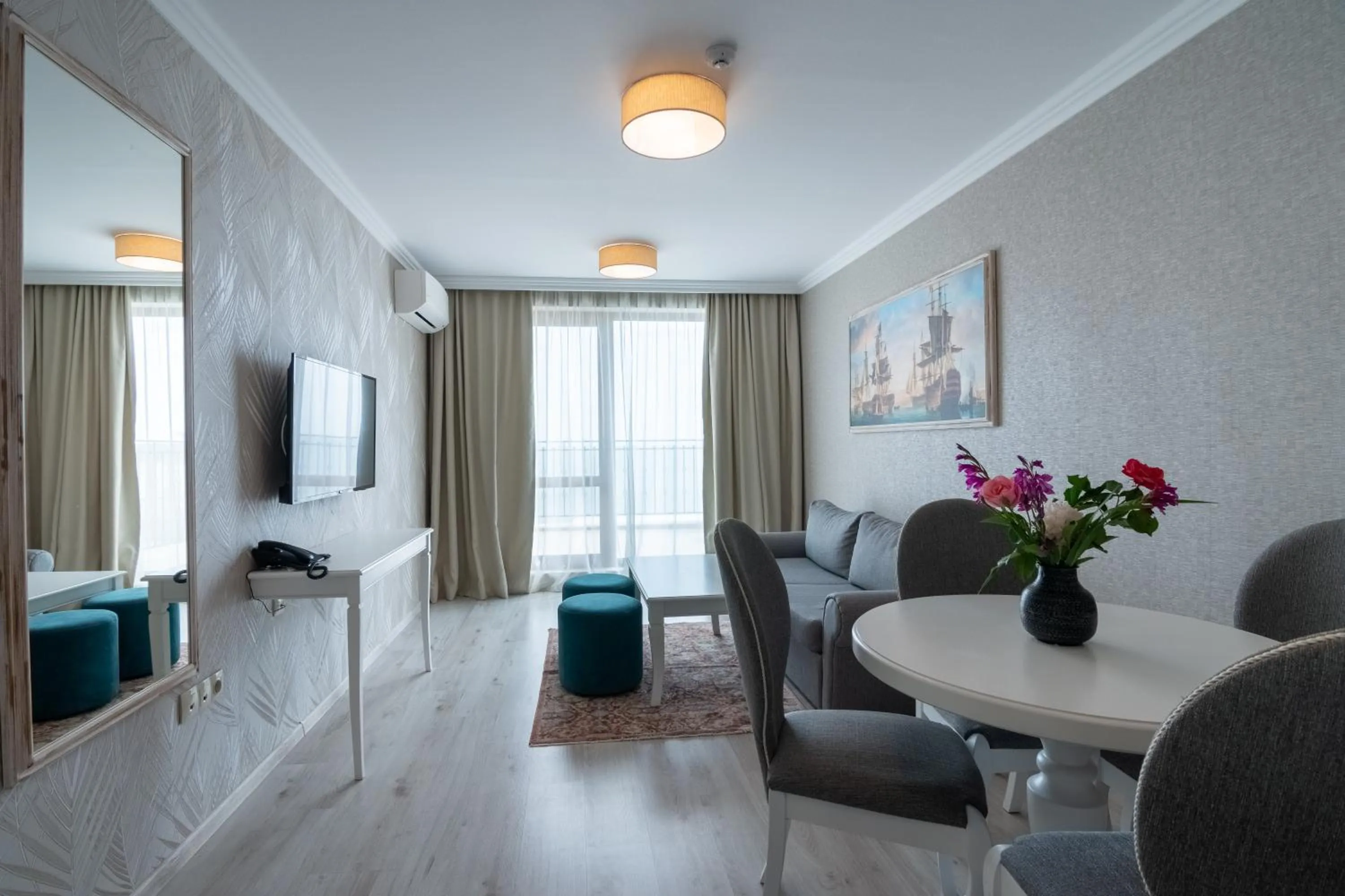 Living room, Bed in Maria Palace Complex