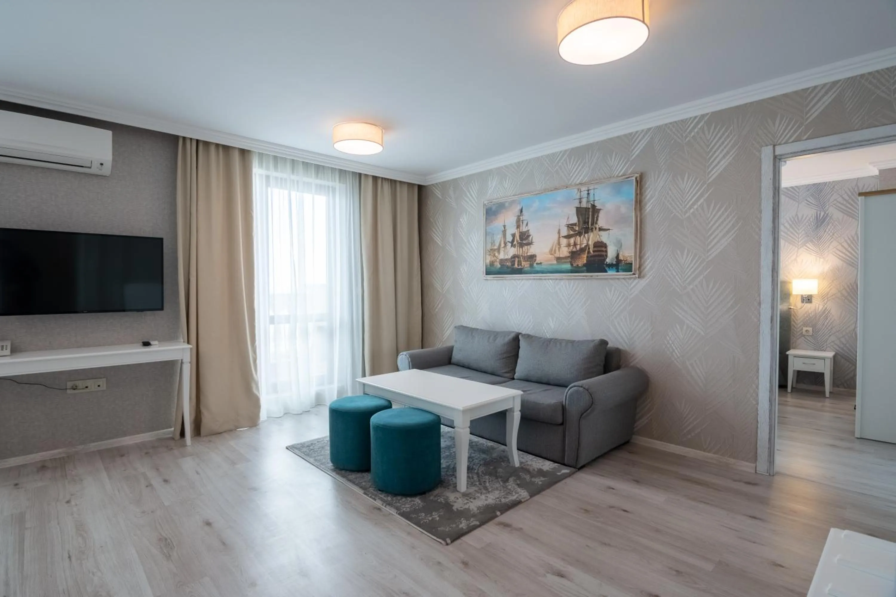 Seating area in Maria Palace Complex