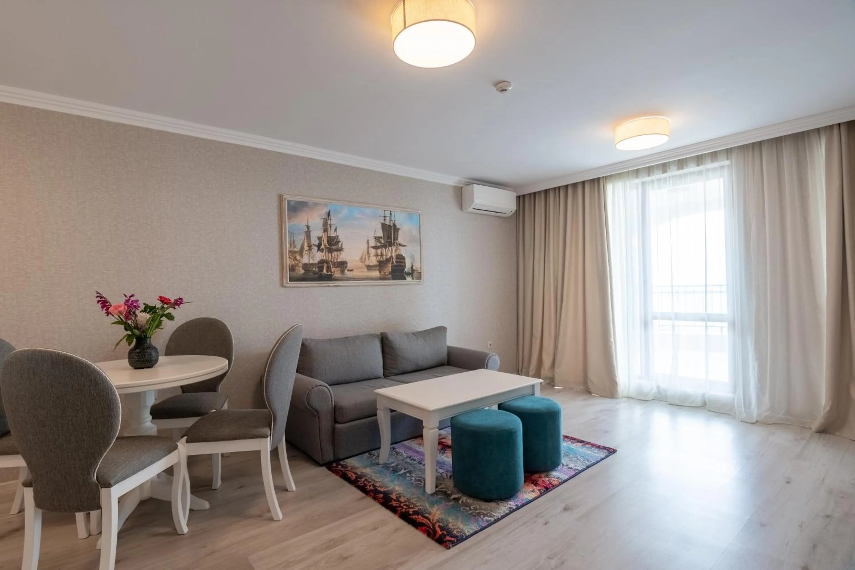 Seating area in Maria Palace Complex