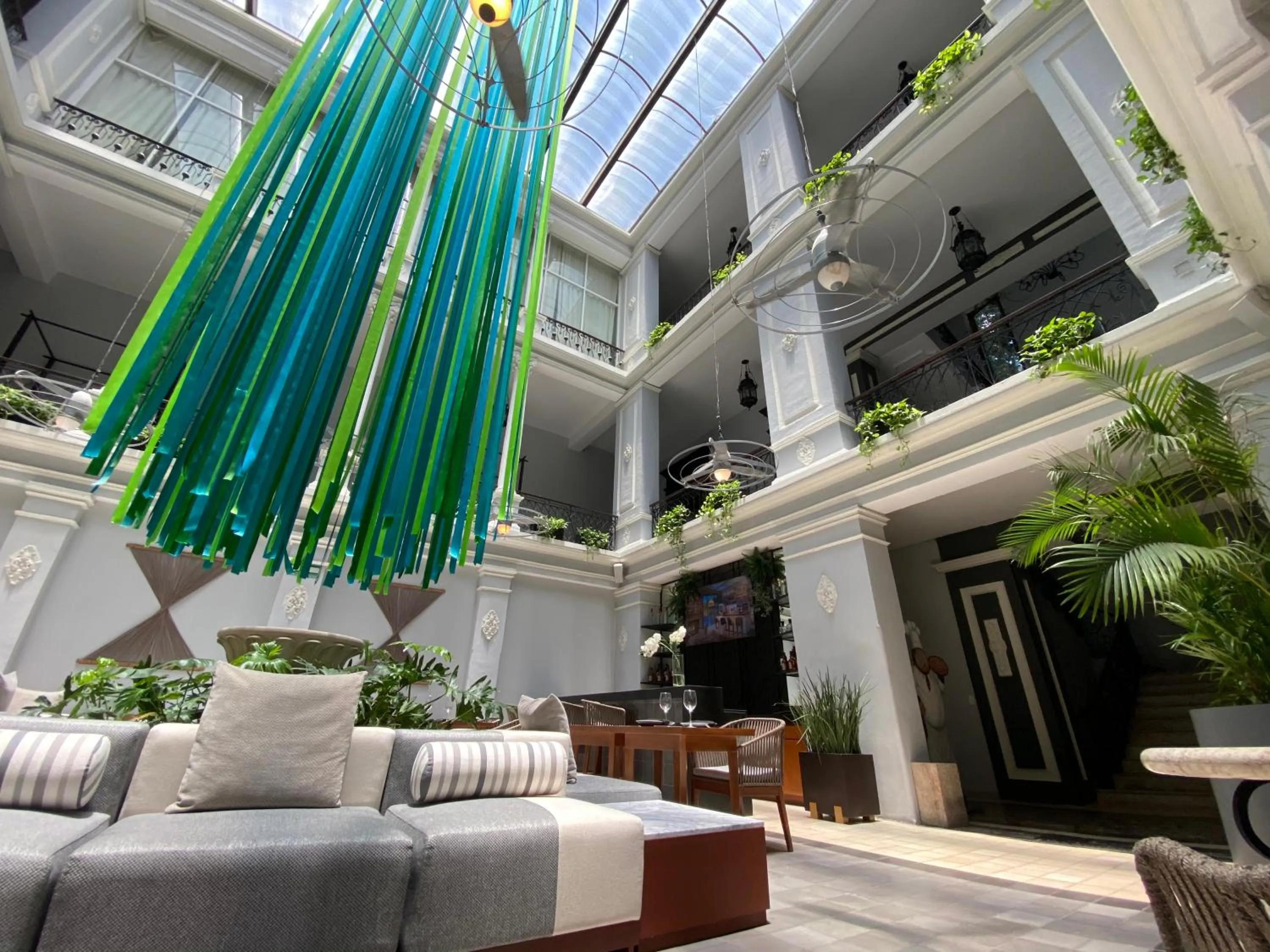 Inner courtyard view in Piedra de Agua Merida