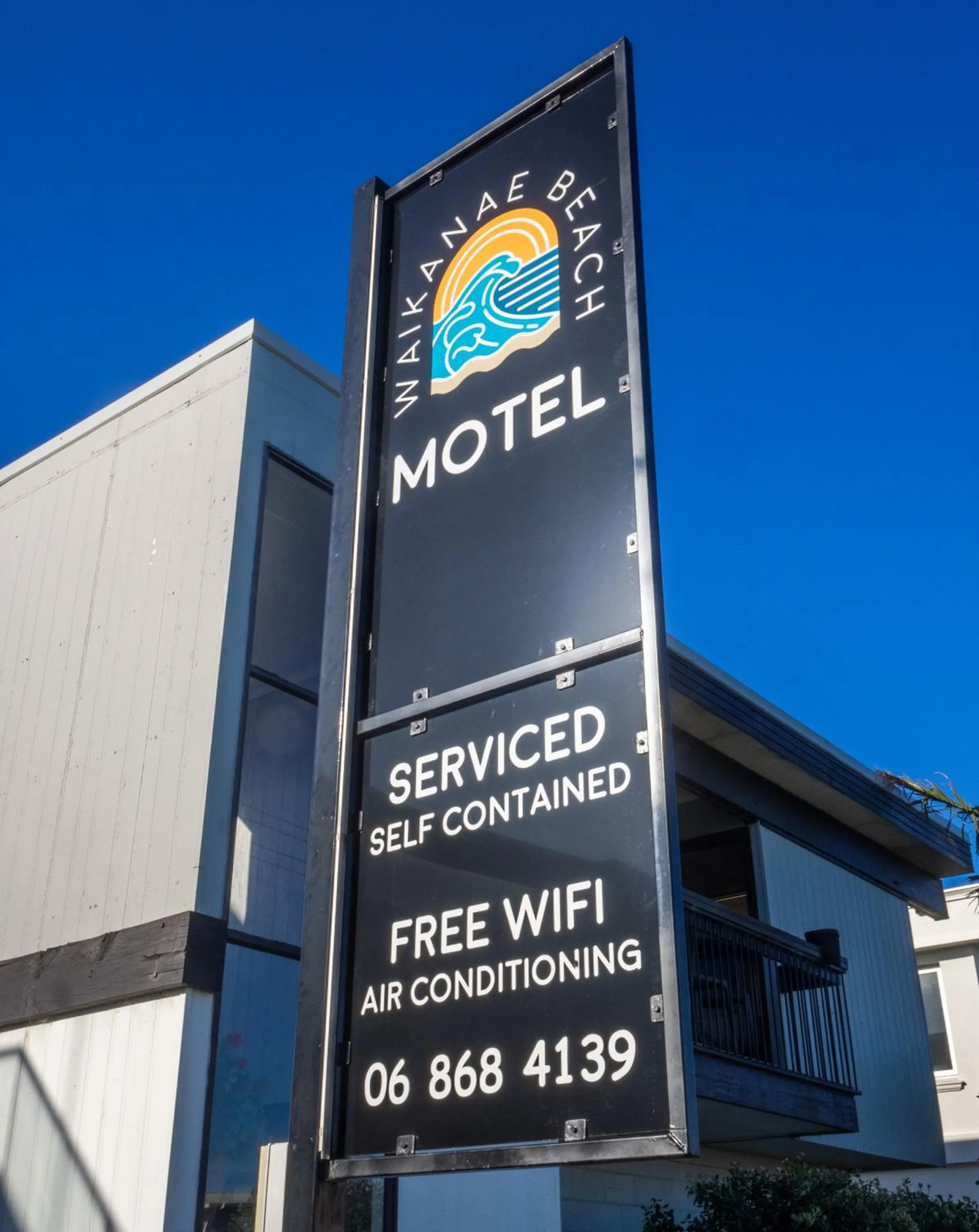 Property building in Waikanae Beach Motel
