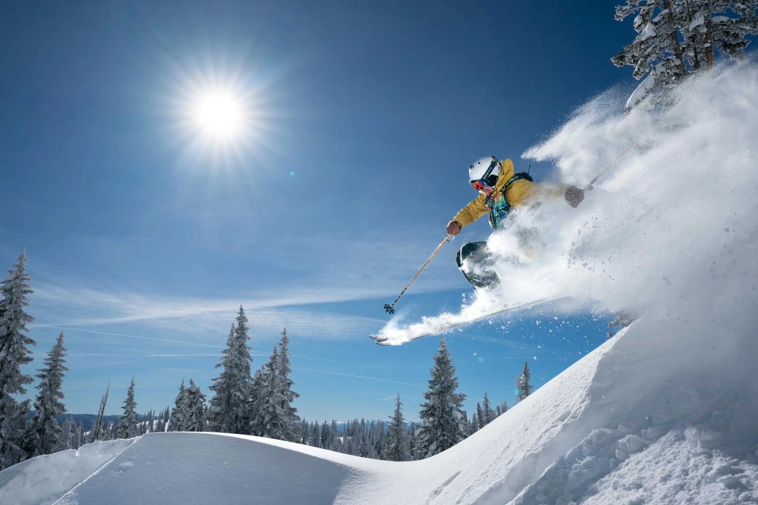 Skiing in The Steamboat Grand